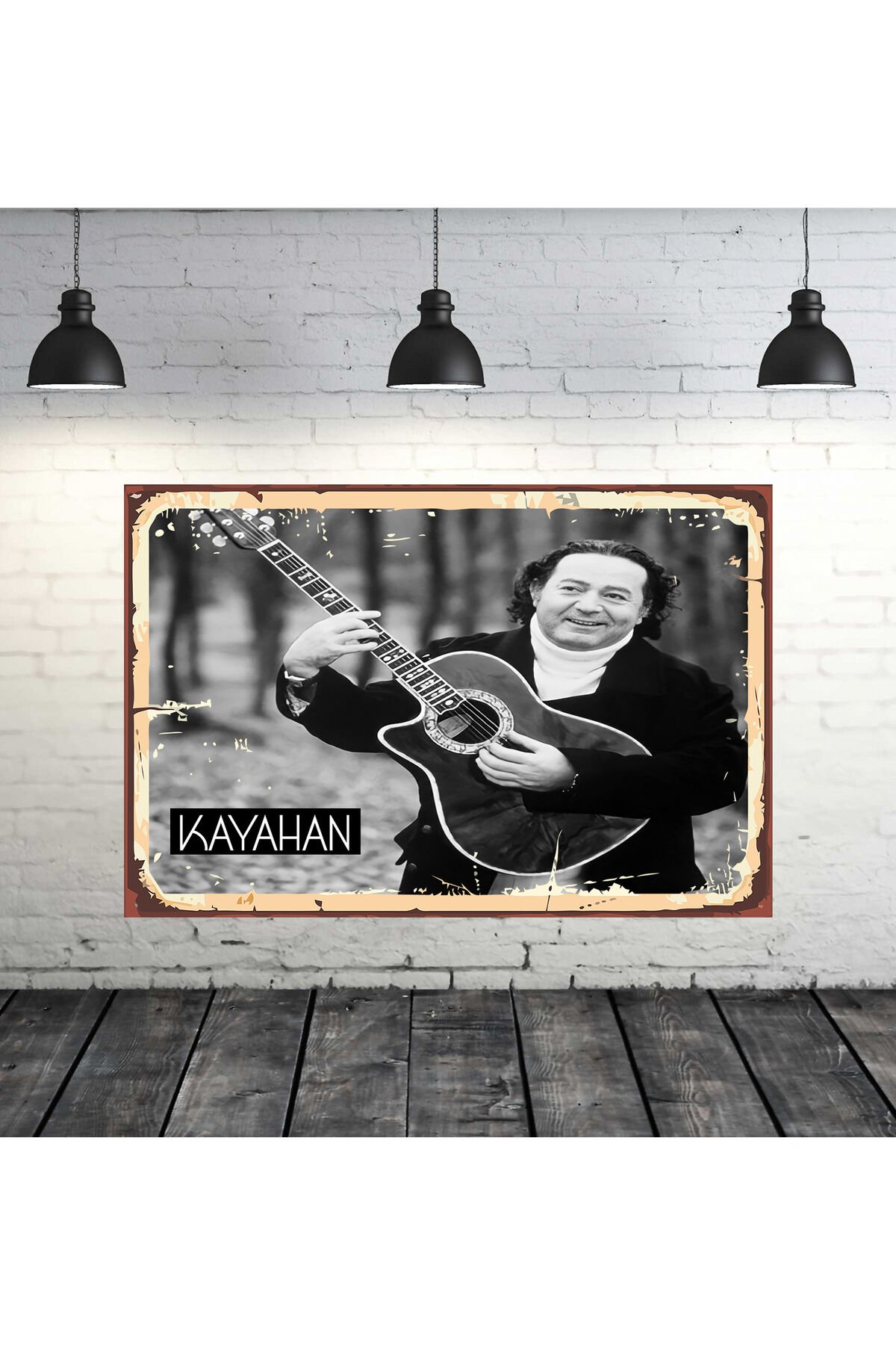 Kayahan Tasarımlı 20x30 Cm Retro Ahşap Tablo
