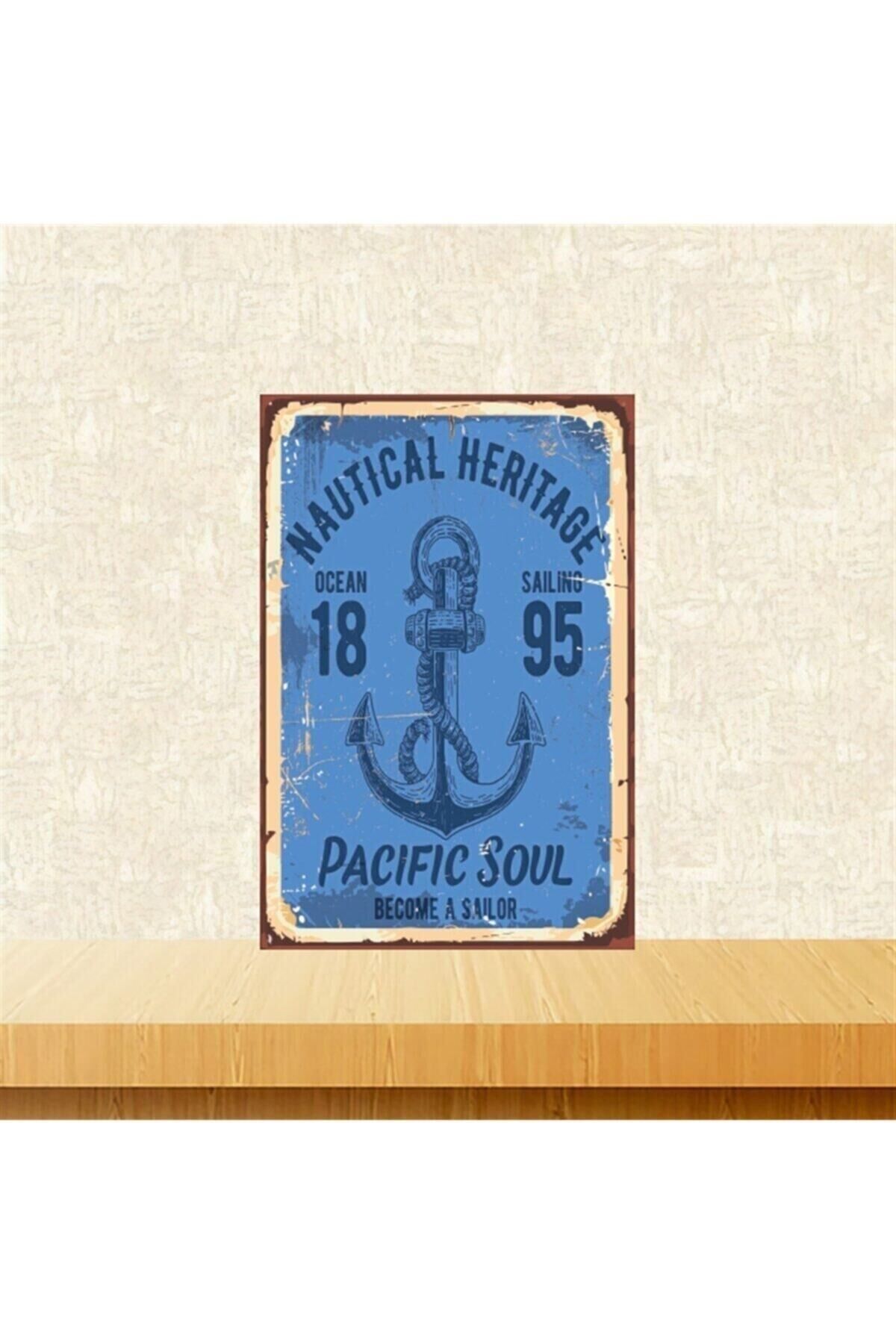 Pacific Soul 1895 20-30 Cm Retro Ahşap Tablo Tkfx5348