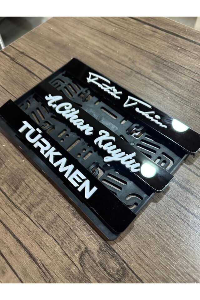 Kişiye Özel Motor Plakalık Kabartmalı Pleksi Lüx
