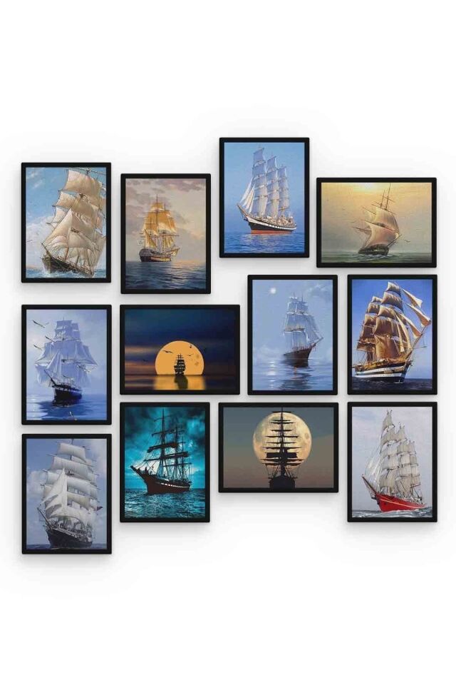 Gemi 12 Parça Mdf (ahşap) Tablo Ofis Boyu