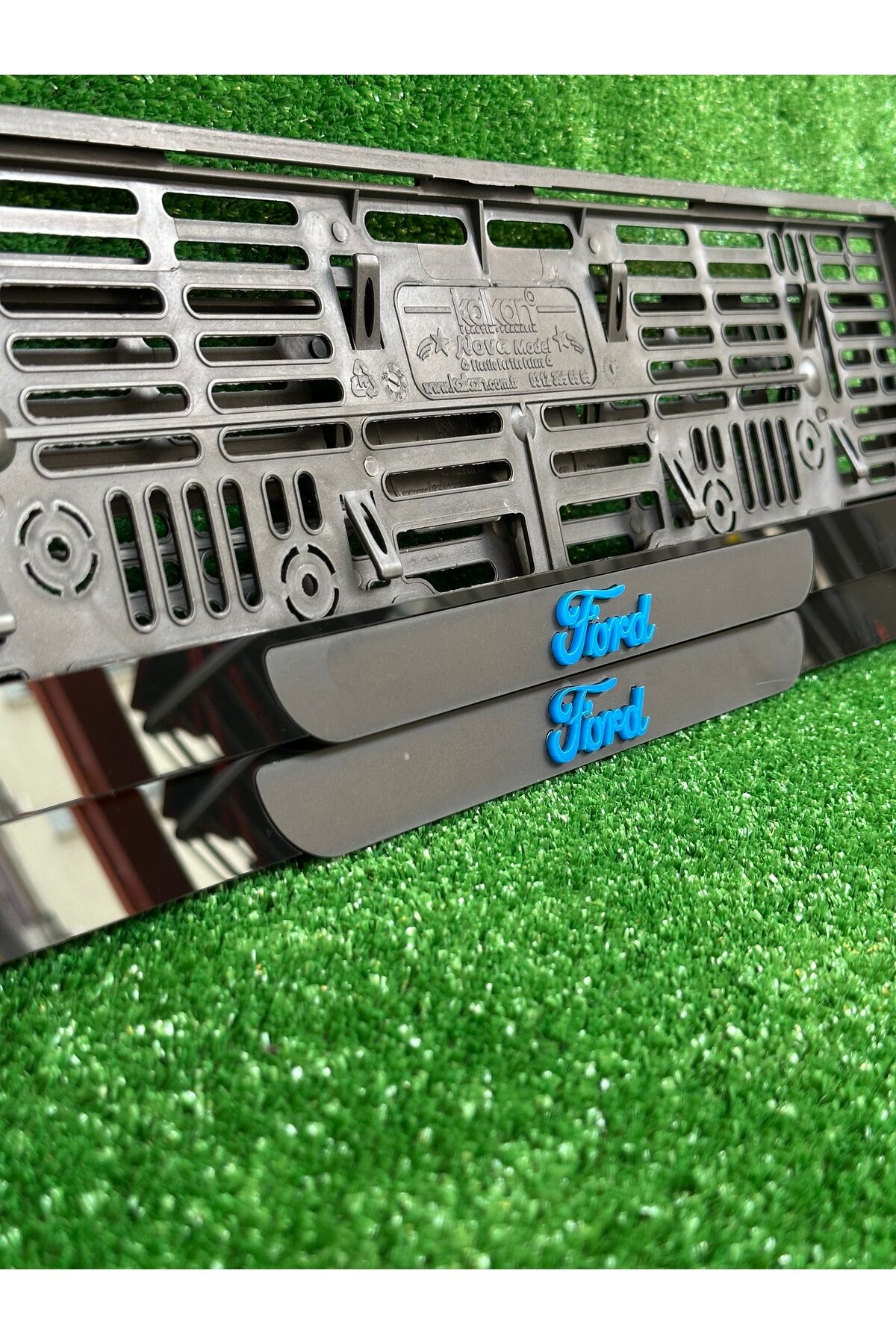 Pleksi Otomobil Plakalık Ahenk Model Ford Yazılı Logolu Plakalık