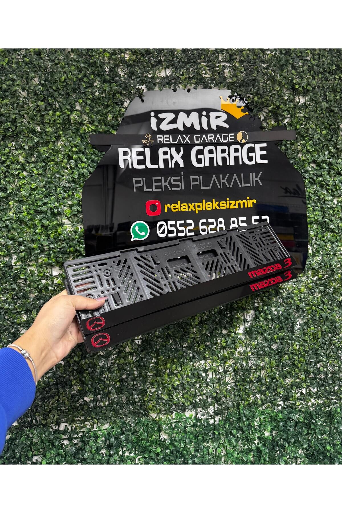 MAZDA LOGO AMBLEMLİ PLEKSİ PLAKALIK