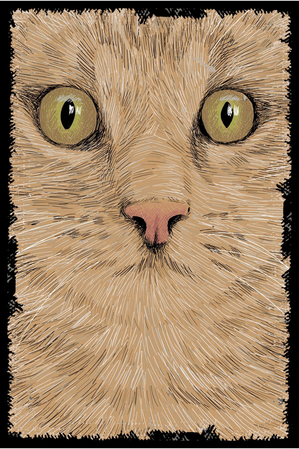 Kedi Retro Ahşap Duvar Poster 20x30