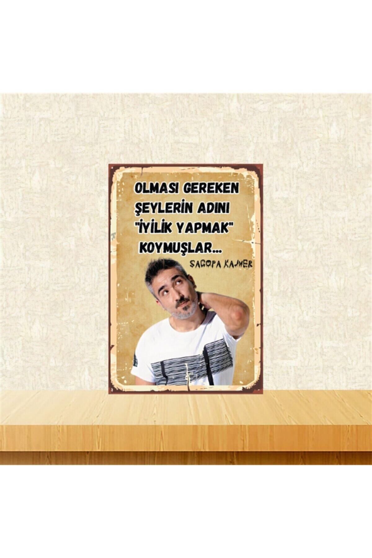 Sagopa Kajmer Olması Gereken Şeylerin 20-30 Cm Retro Ahşap Poster Tkfx4475