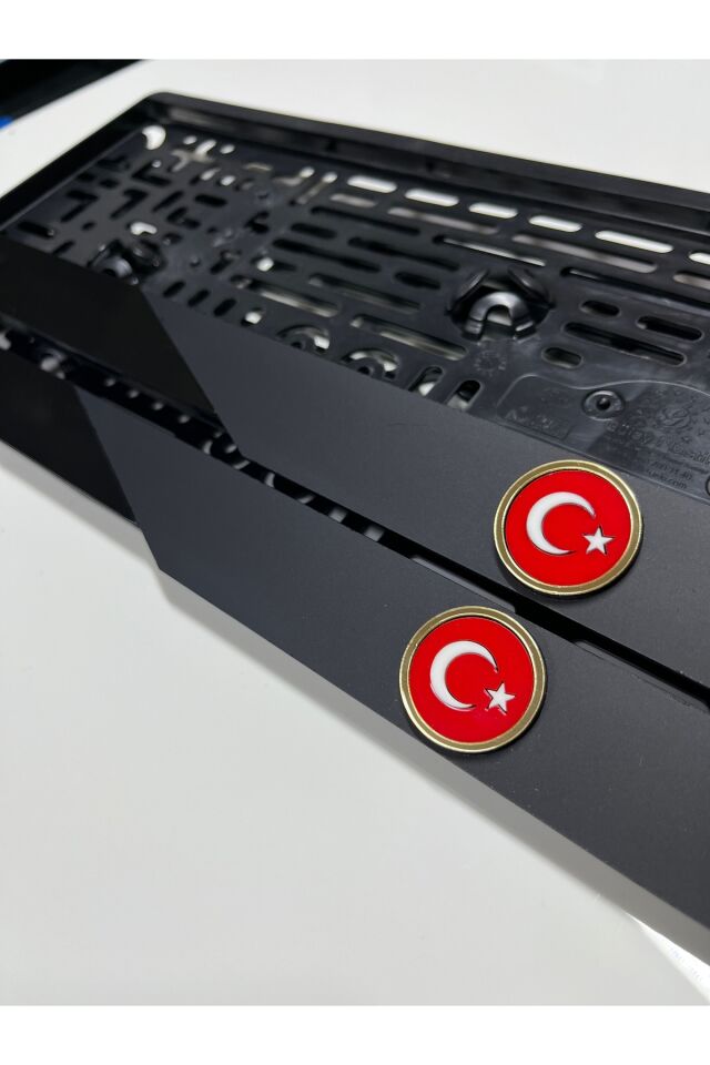 TÜRK BAYRAKLI MAT MODEL TAKMATİK PLAKALIK PLEKSİ