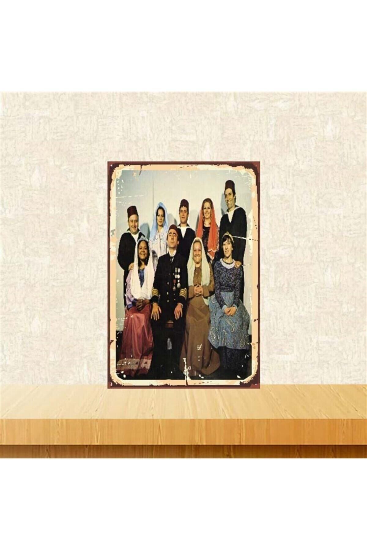 Yeşilçam Süt Kardeşler 20-30 Cm Retro Ahşap Poster