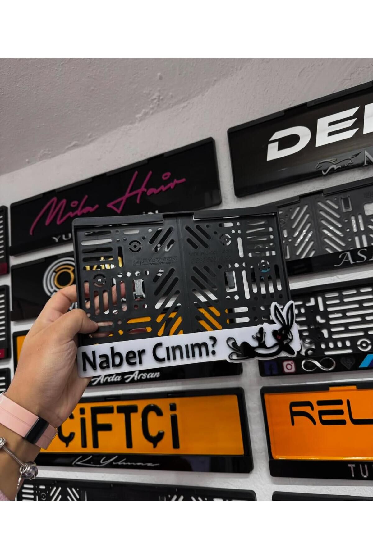 NABER CANIM AMBLEMLİ MOTOR PLEKSİ PLAKALIK uyumlu