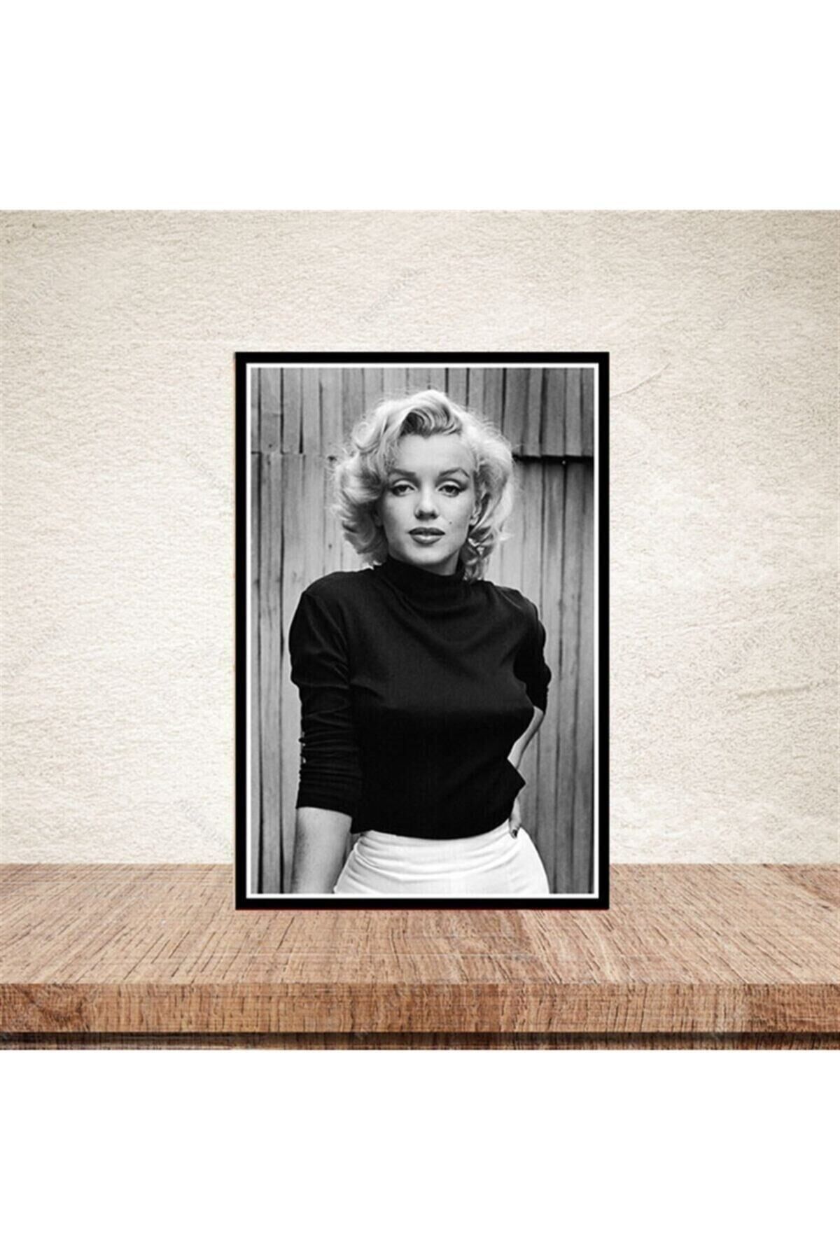 Marilyn Monroe Tasarımlı 20-30 Cm Retro Ahşap Poster