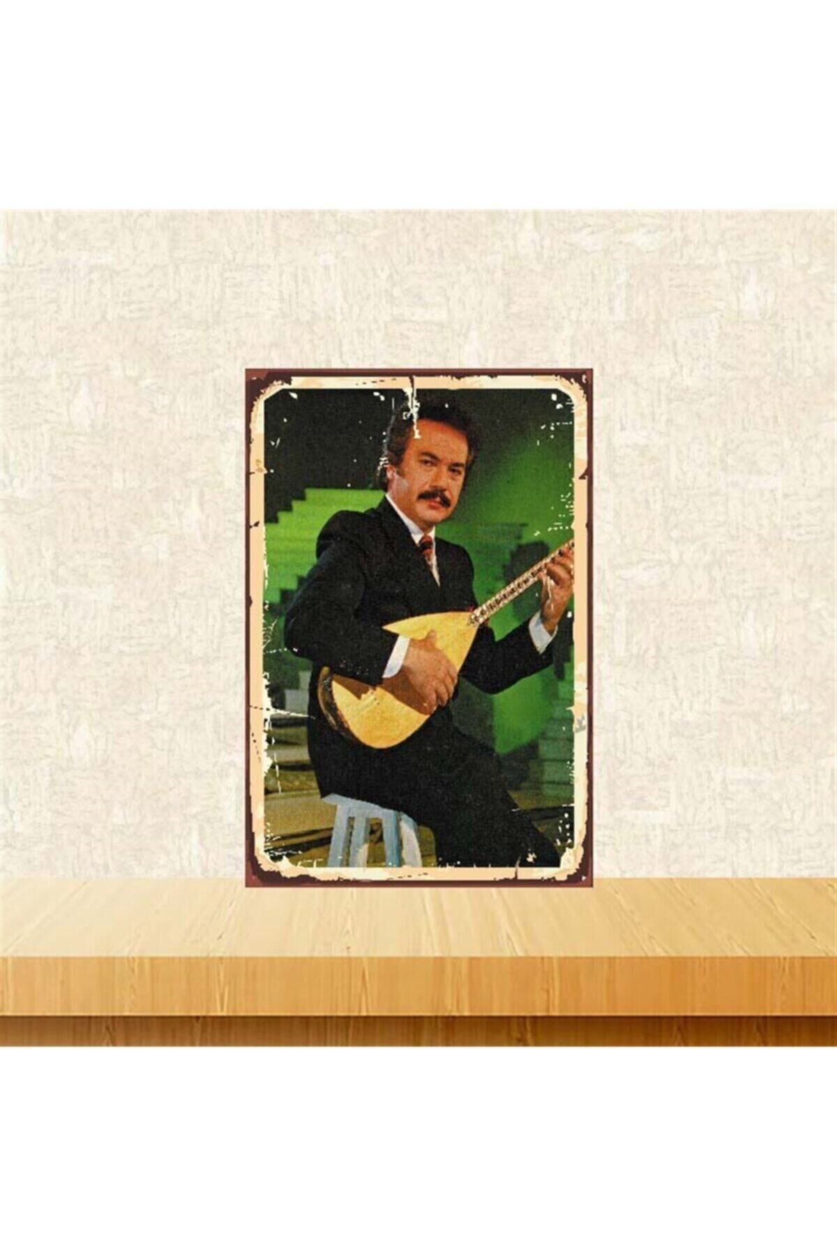 Orhan Gencebay 20x30 cm Retro Ahşap Poster Tkfx3722