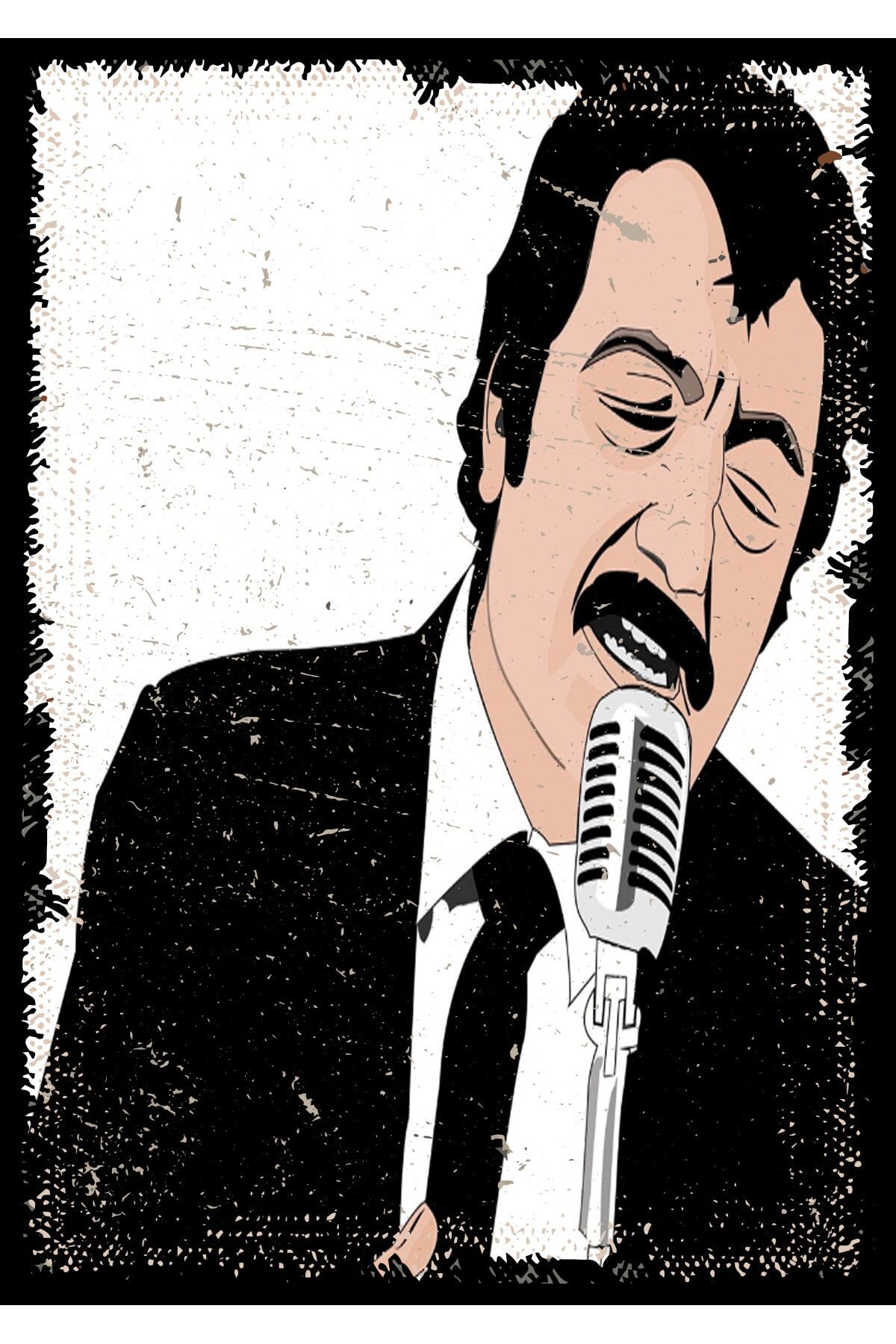 Müslüm Gürses Retro Ahşap Poster