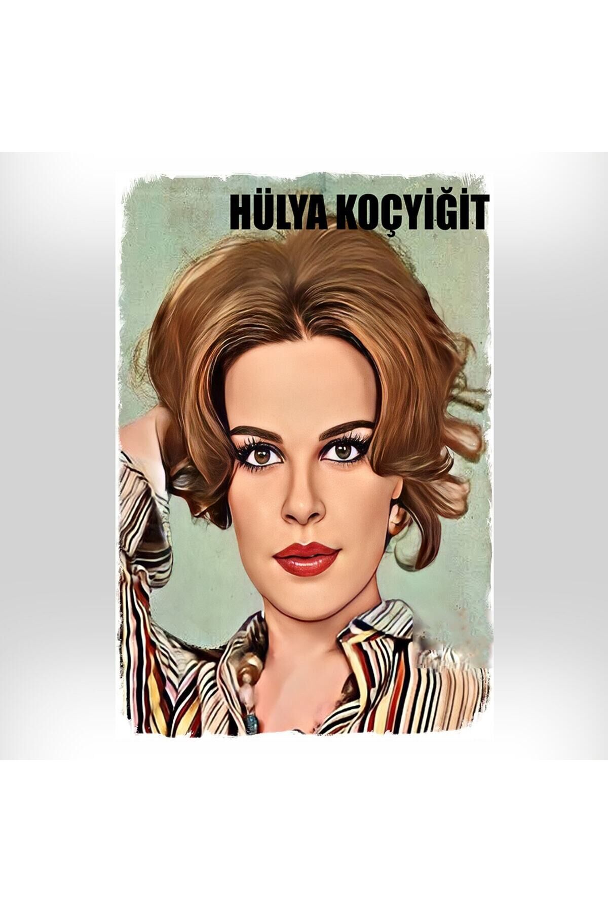 Hülya Koçyiğit Tasarımlı 20x30 Cm Retro Ahşap Poster