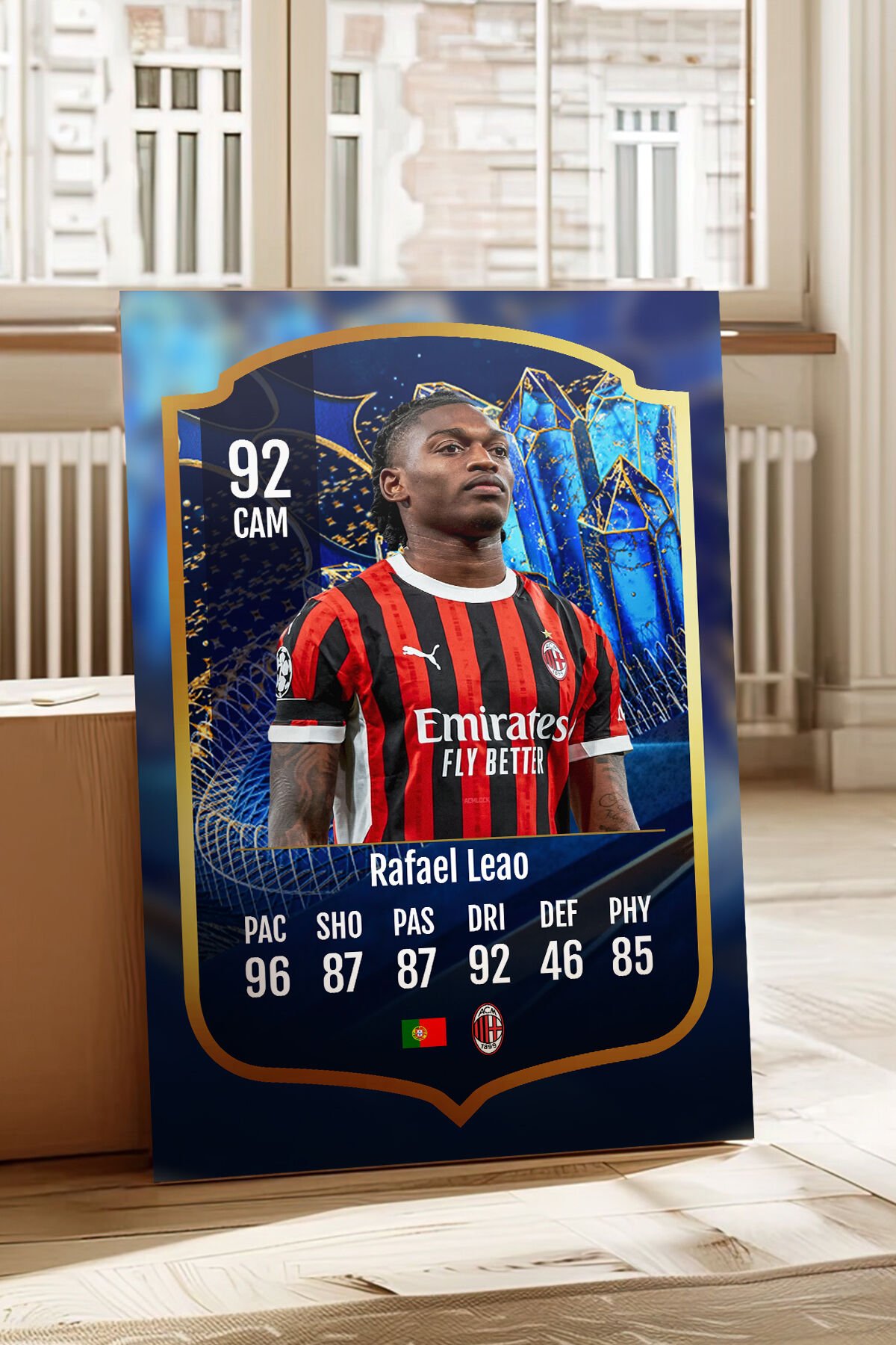 Futbolcu Fut Card mdf tablo serisi seti