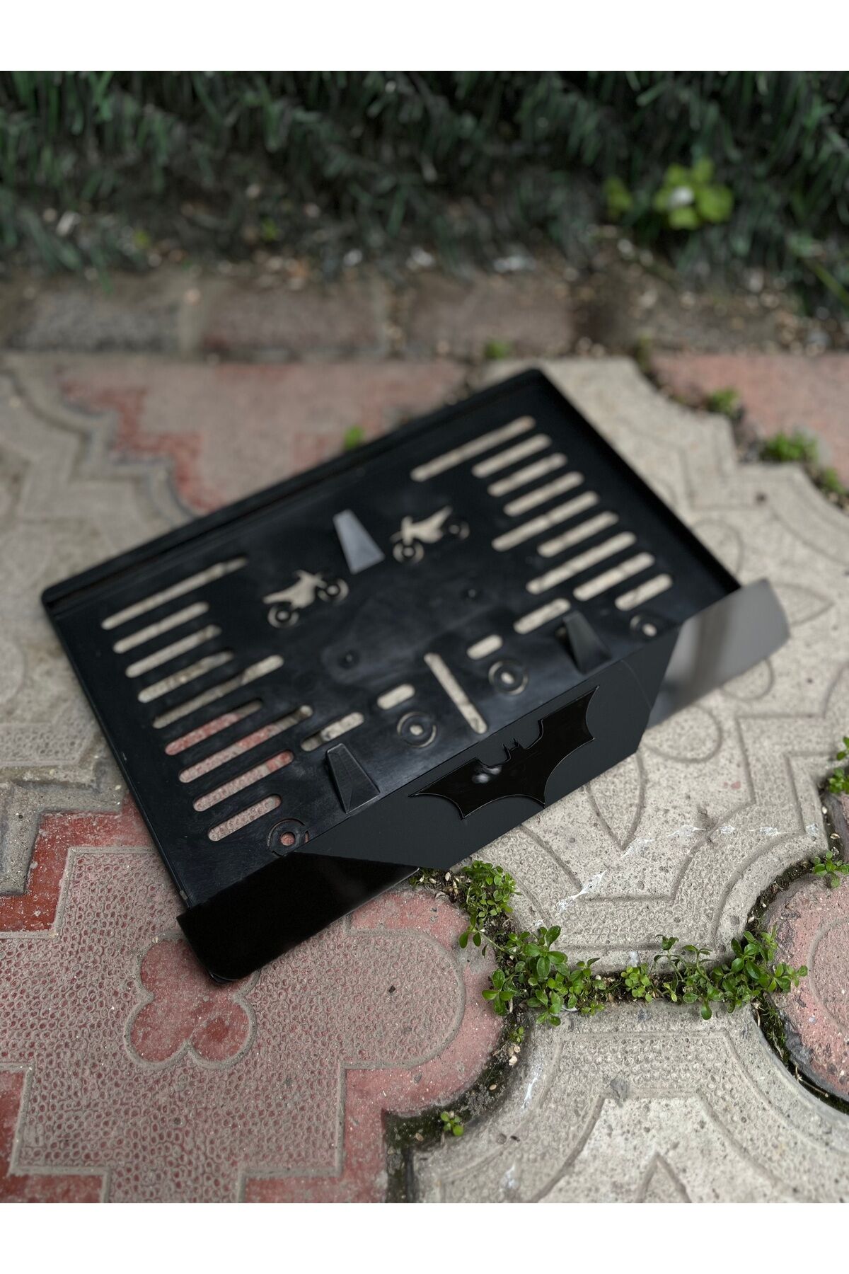 Batman Motorsiklet Plakalık 3D Mat Model Siyah