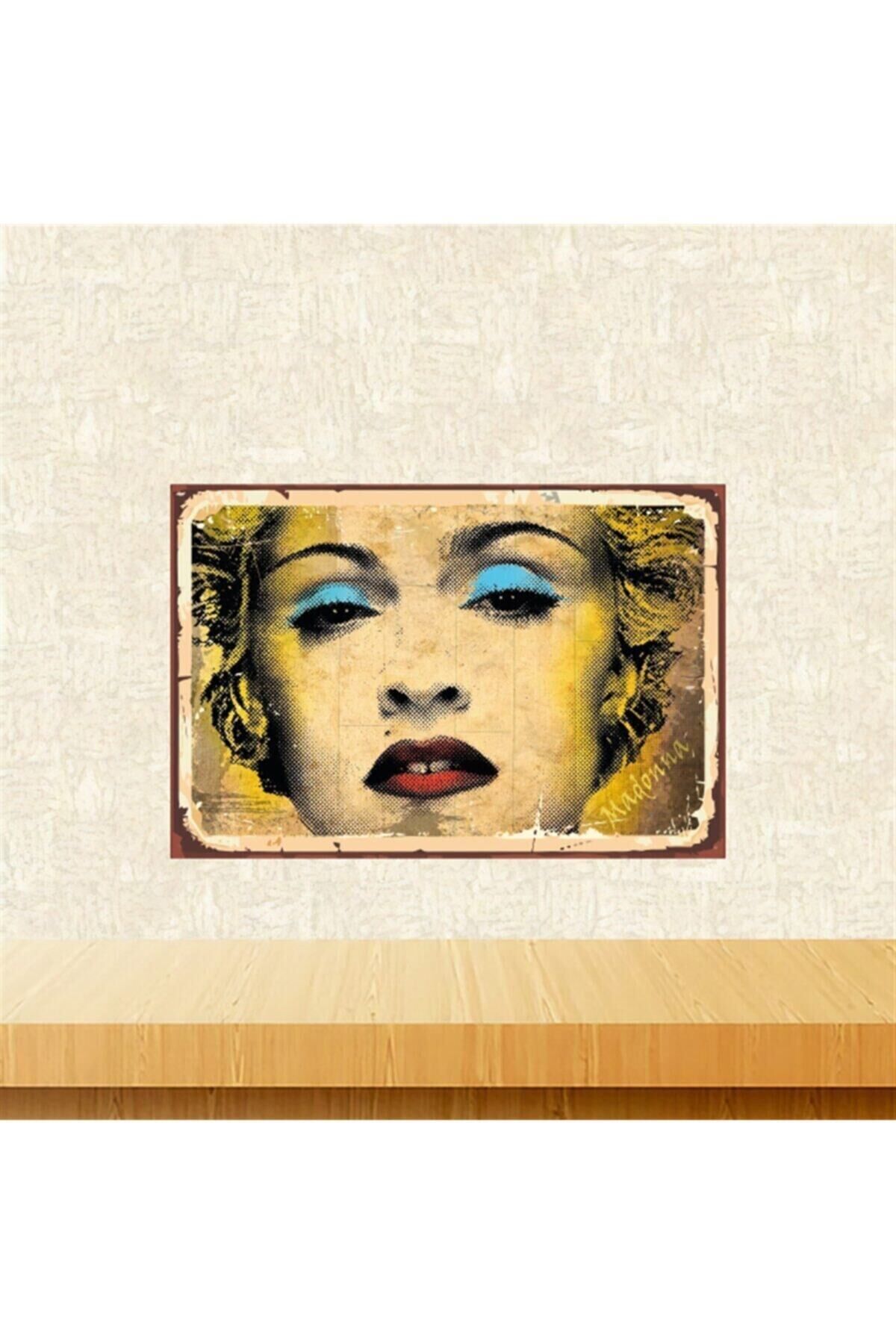 Madonna 20-30 Cm Retro Ahşap Tablo Tkfx5385