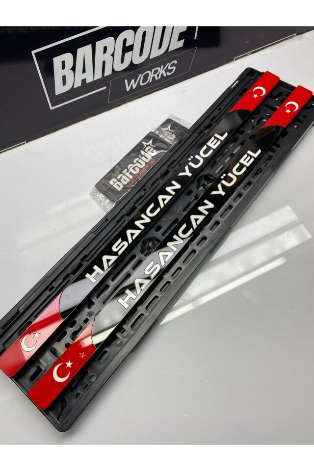 Ay Yıldız Türk Bayraklı Takmatik Plakalık Model Kişiye Özel