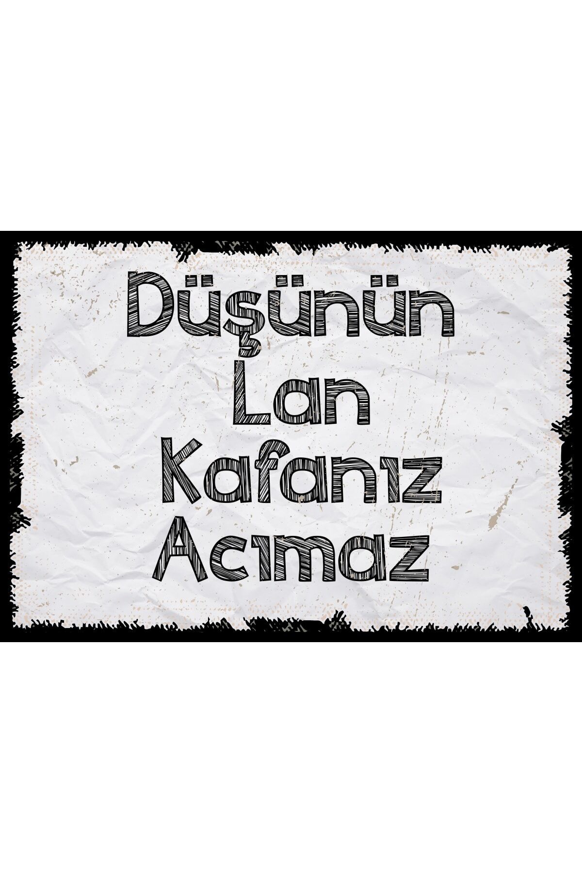 Yazılı Retro Ahşap Poster