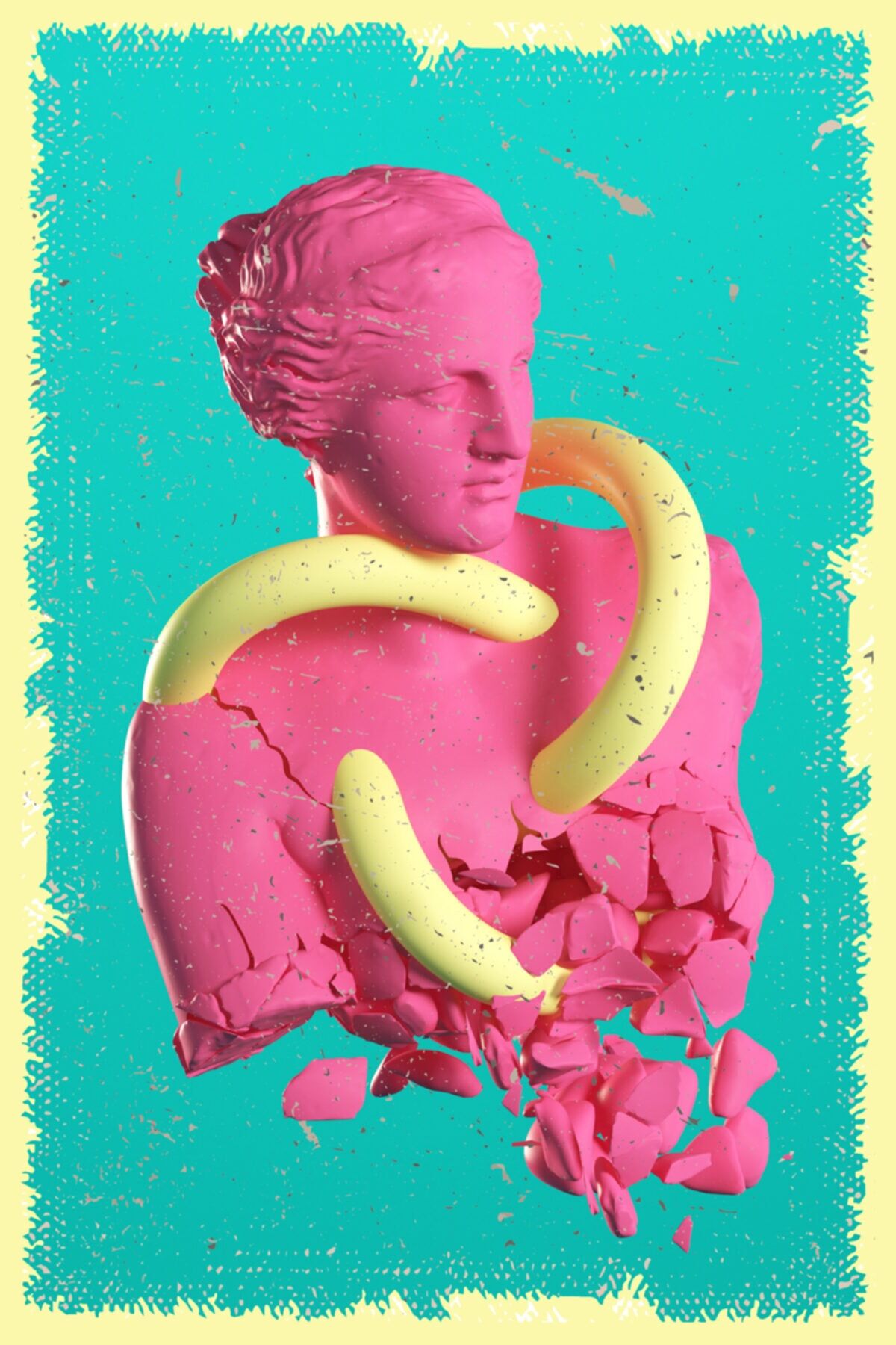 Heykel Tasarım Retro Ahşap Poster