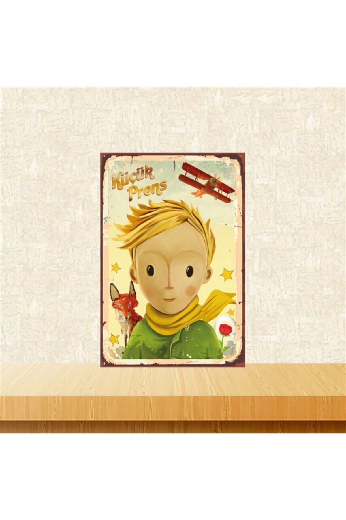 Küçük Prens 20-30 Cm Retro Ahşap Tablo Tkfx4853