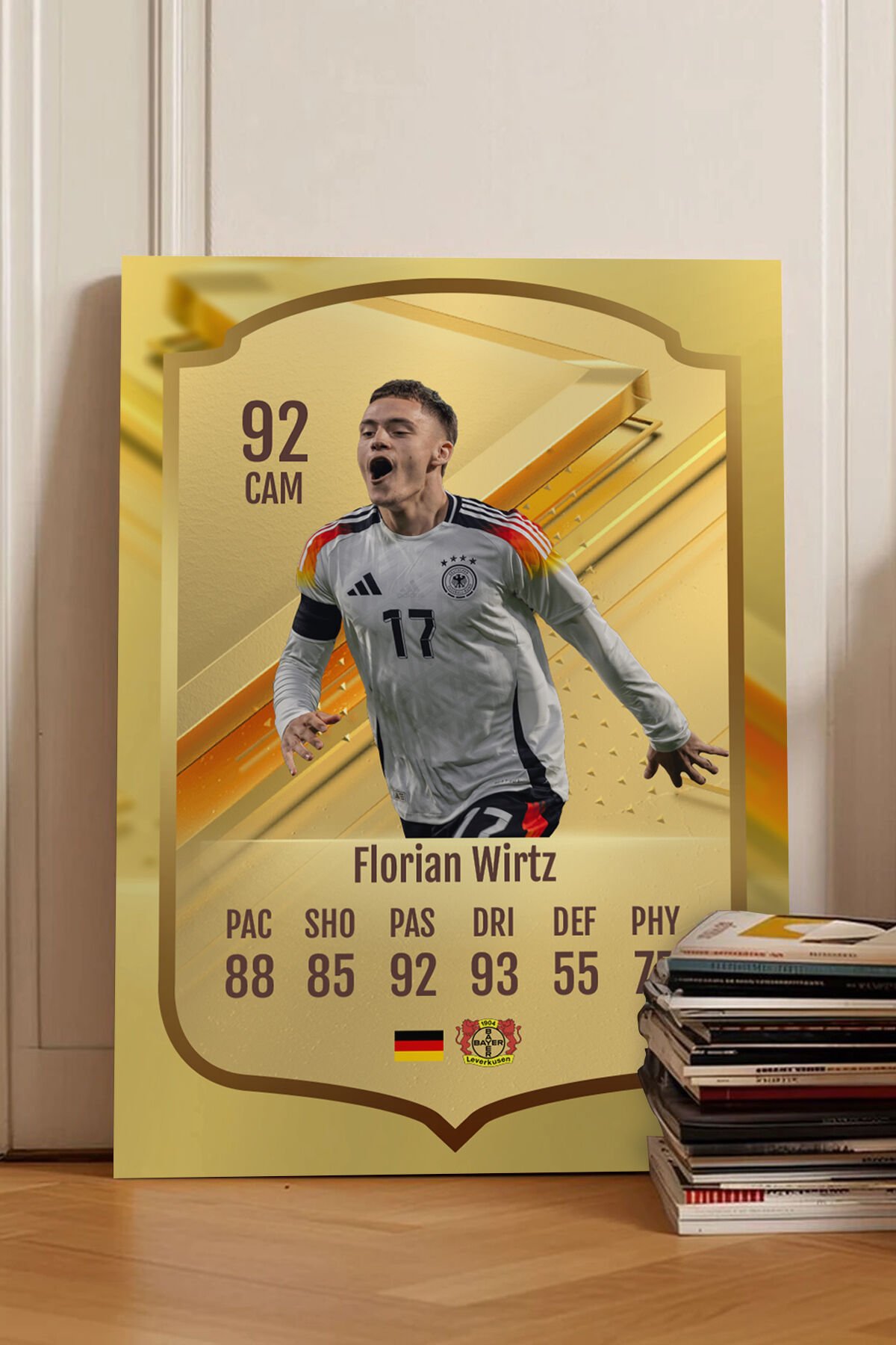 Futbolcu Fut Card mdf tablo serisi seti