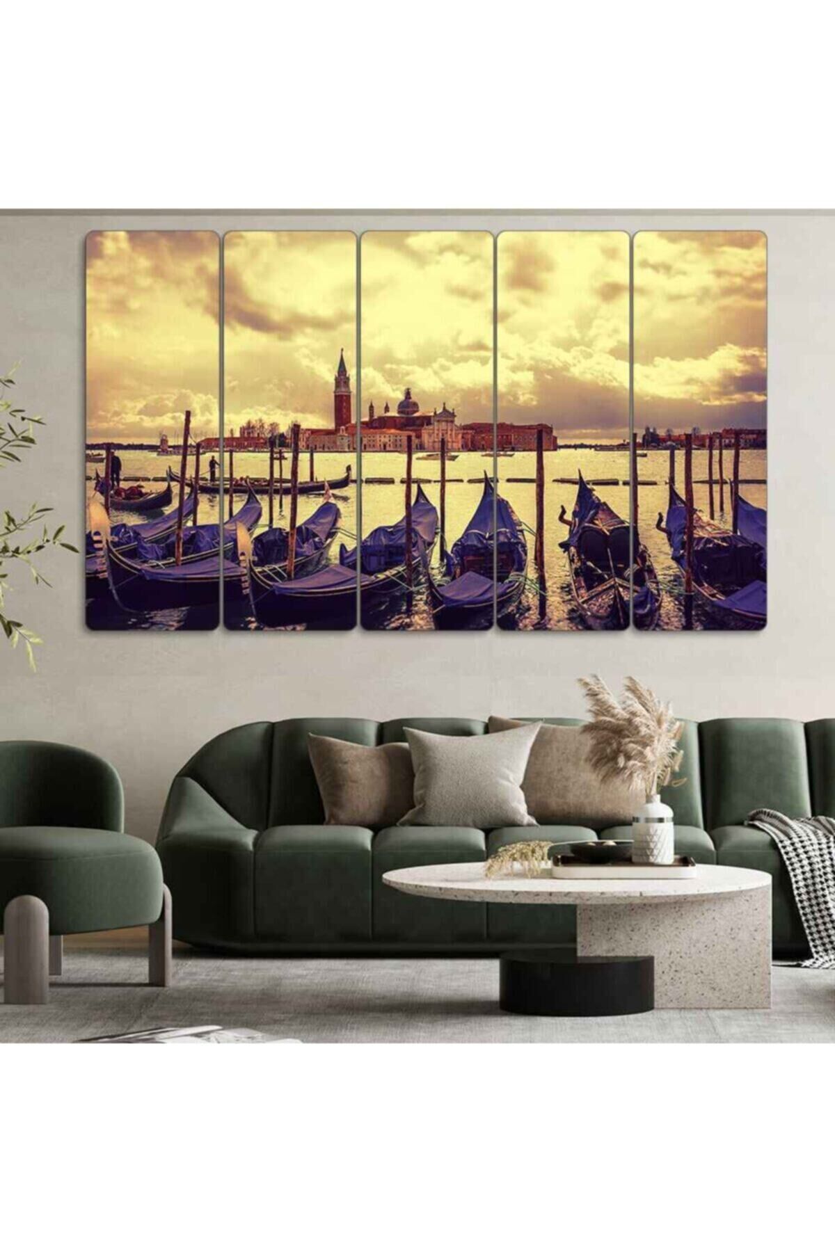 Venedik - 5 Parçalı Tablo