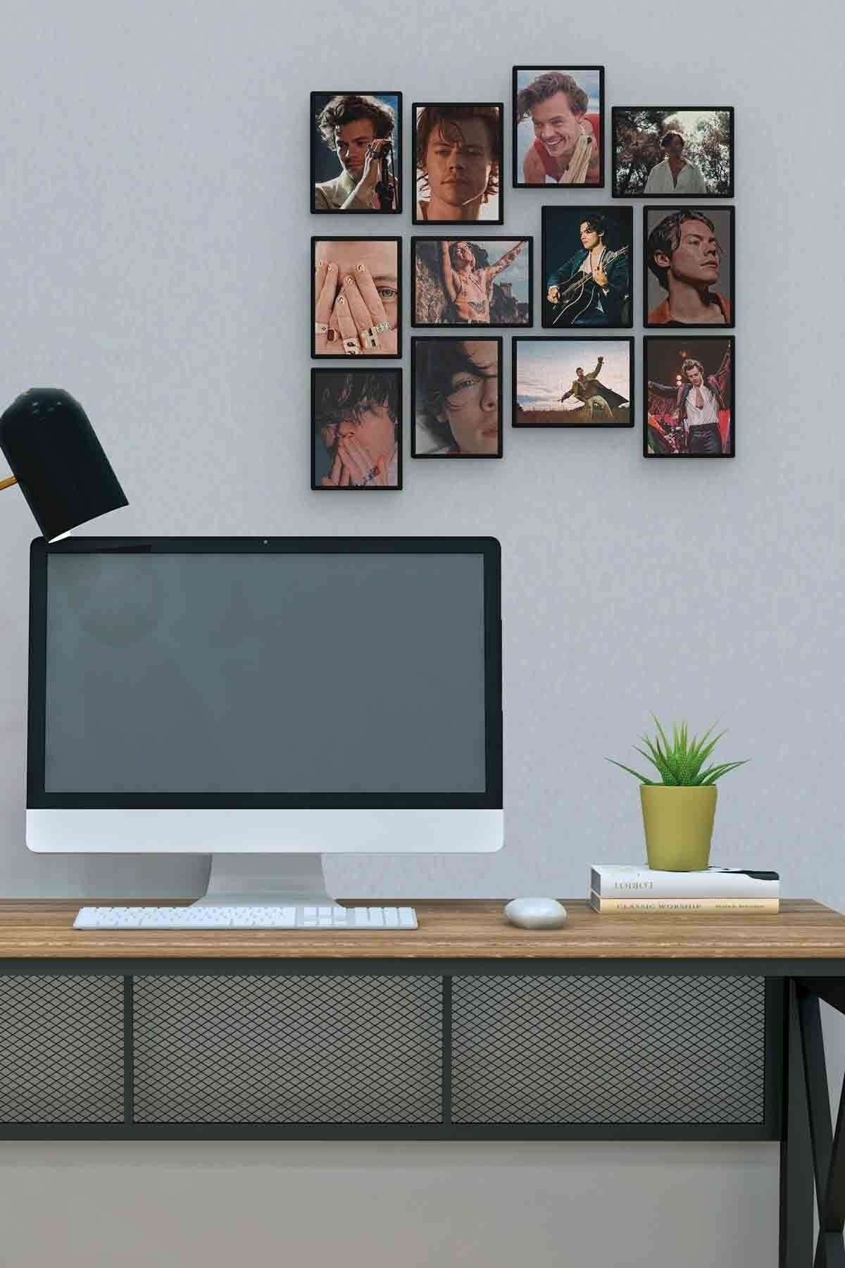 Harry Styles 12 Parça Mdf (ahşap) Tablo Ofis Boyu