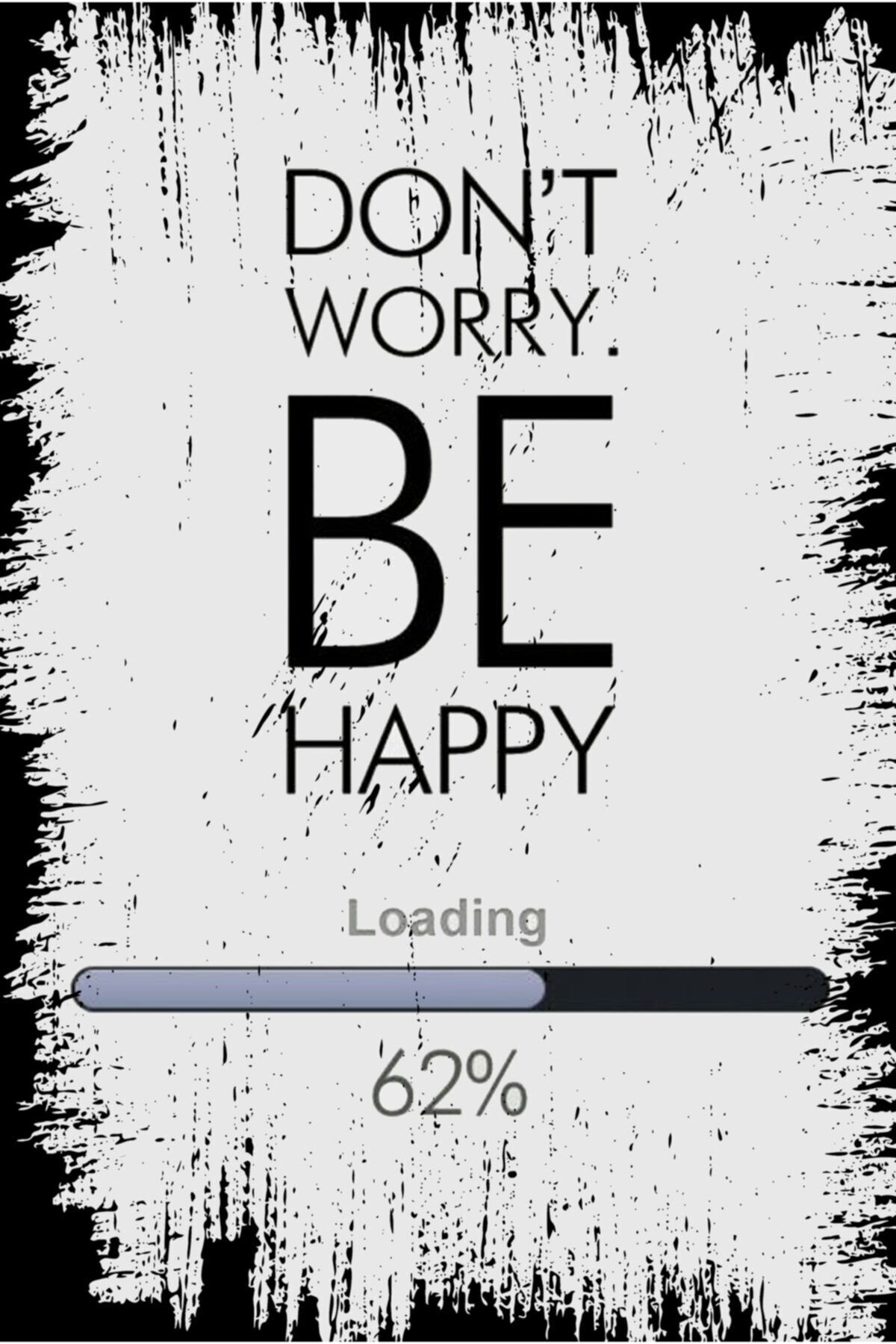 Be Happy Retro Ahşap Duvar Posteri 20 X 30