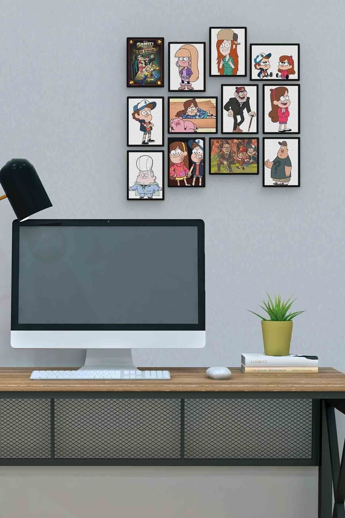 Esrarengiz Kasaba 12 Parça Mdf (ahşap) Tablo Ofis Boyu