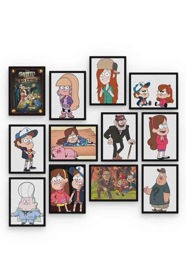 Esrarengiz Kasaba 12 Parça Mdf (ahşap) Tablo Ofis Boyu