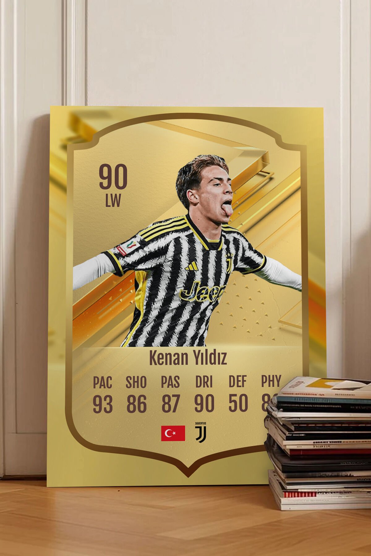 Futbolcu Fut Card mdf tablo serisi seti