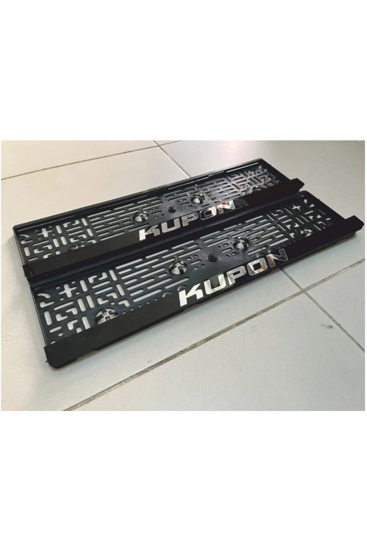 Kupon Takmatik Pleksi Plakalık Ön Arka Takım Kabartma Yazılı