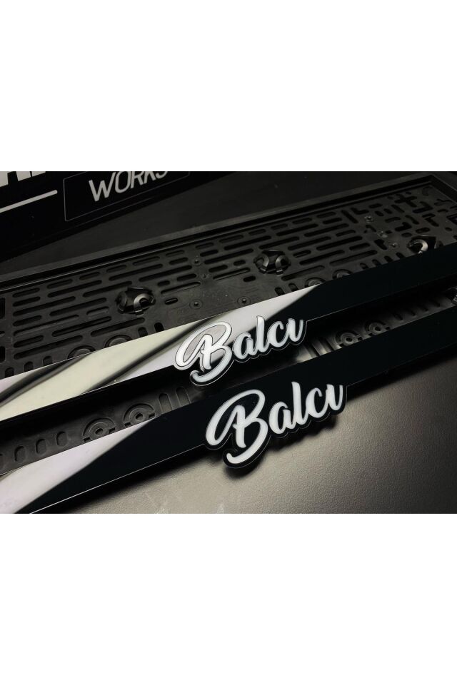 El Yazılı Piano Black Takmatik Plakalık Kişiye Özel