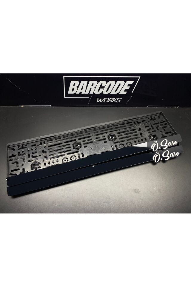 El Yazılı Piano Black Takmatik Plakalık Kişiye Özel