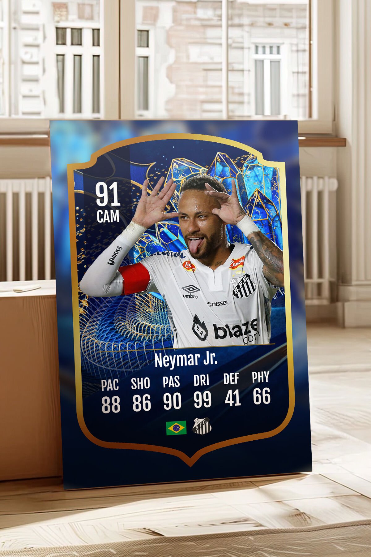 Futbolcu Fut Card mdf tablo serisi seti