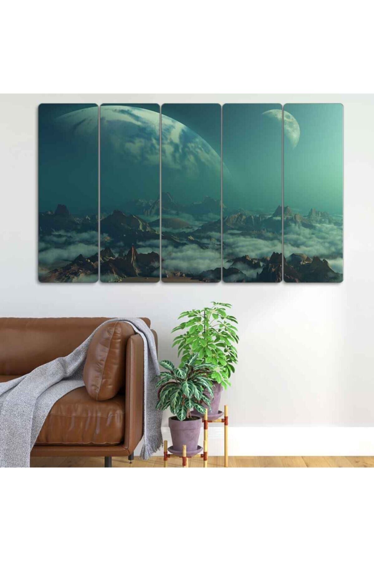 Uzay, Galaksi - 5 Parçalı Tablo