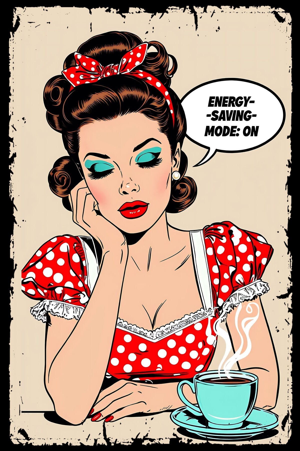 Enerji Aktif Retro Ahşap Tablo Vintage Görselli Poster (20x30)