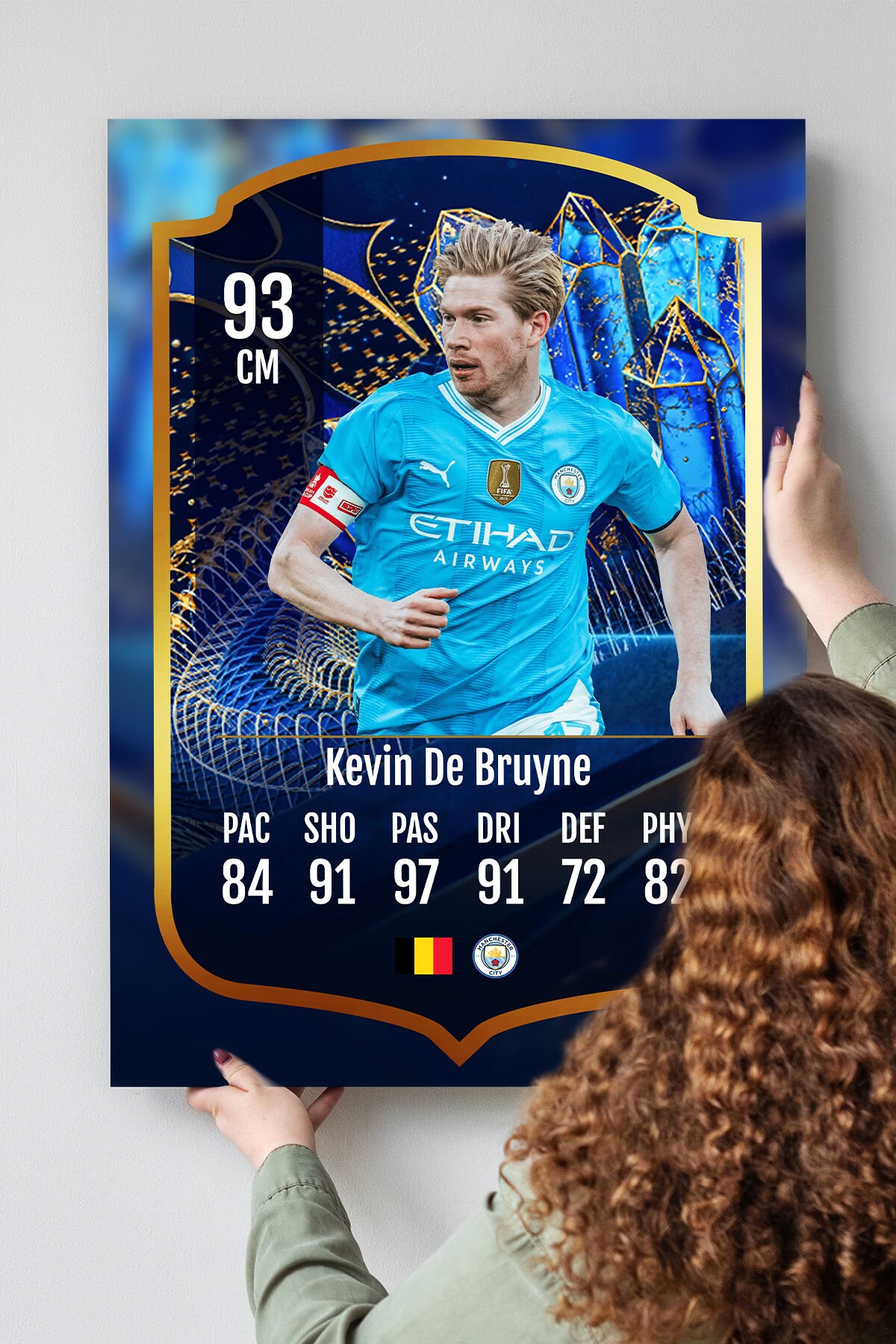 Futbolcu Fut Card mdf tablo serisi seti