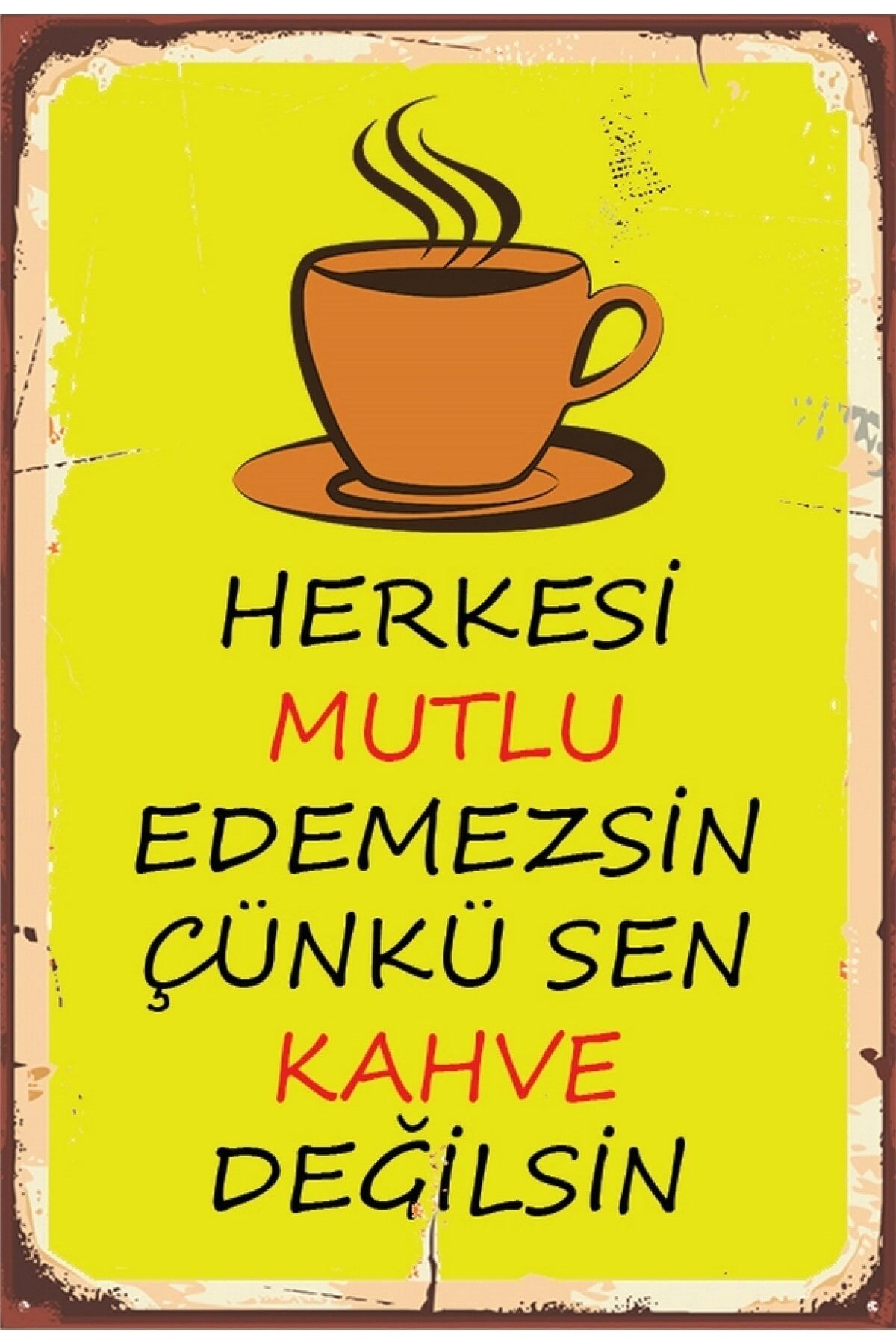 Ahşap Retro Vintage Poster