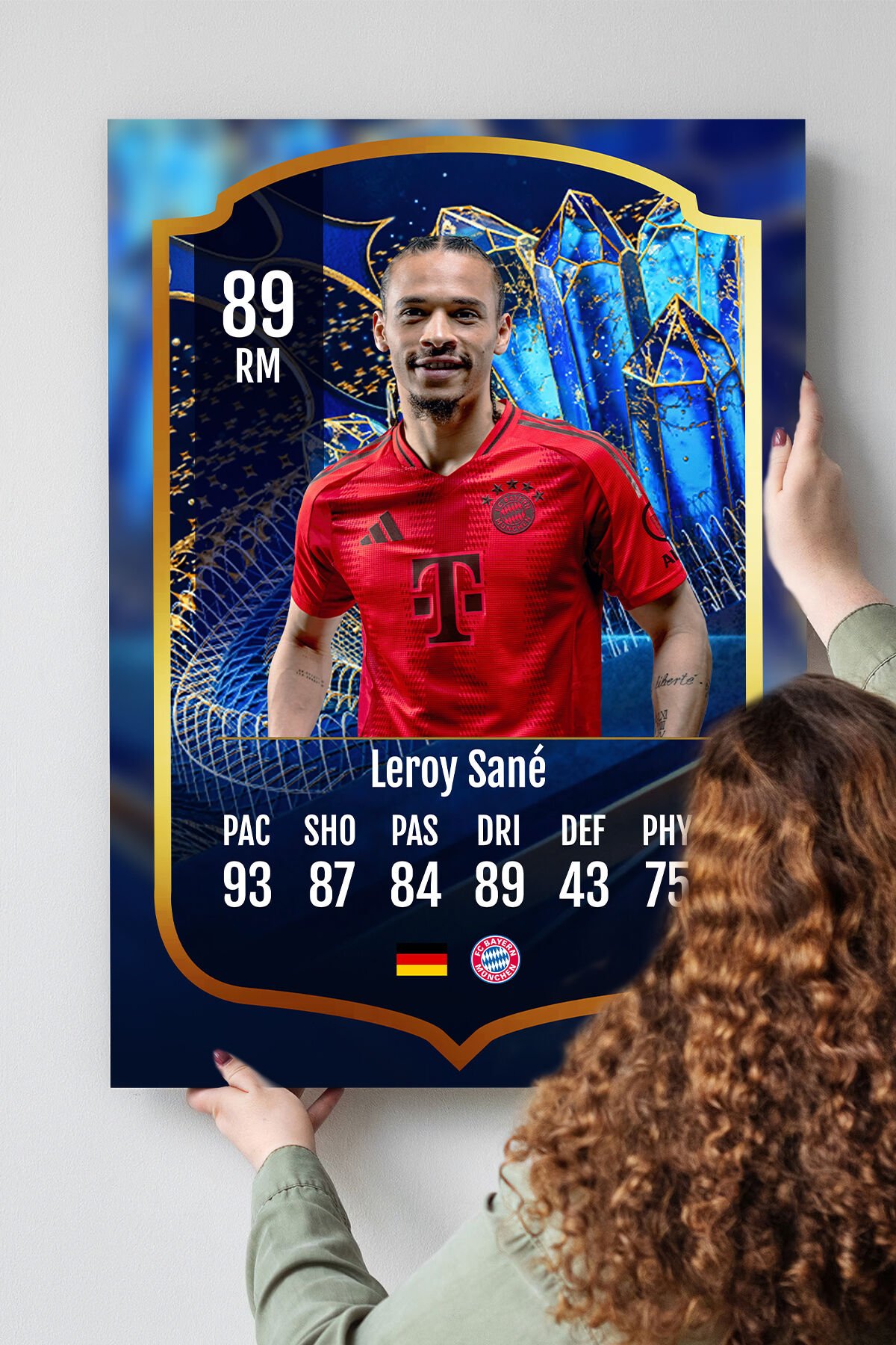 Futbolcu Fut Card mdf tablo serisi seti