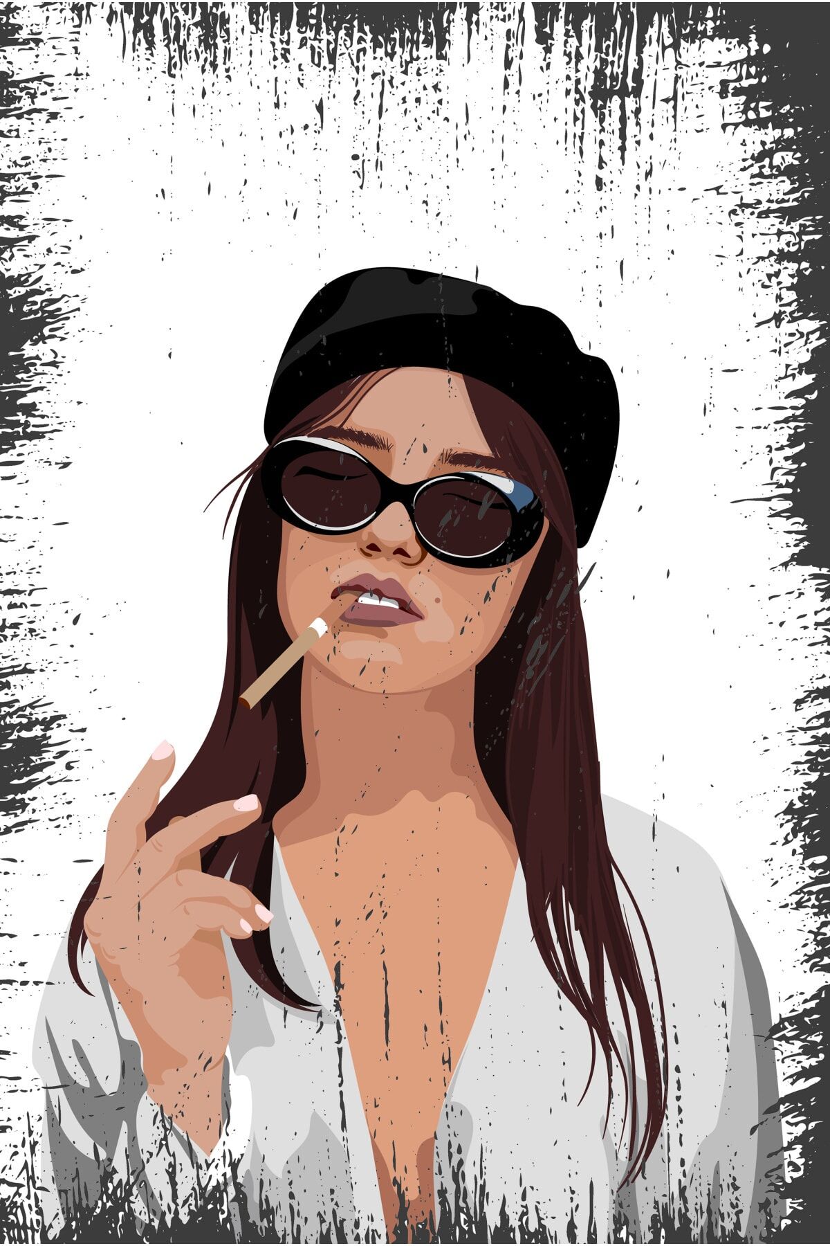 Kahverengi Retro Ahşap Duvar Posteri 20 x 30