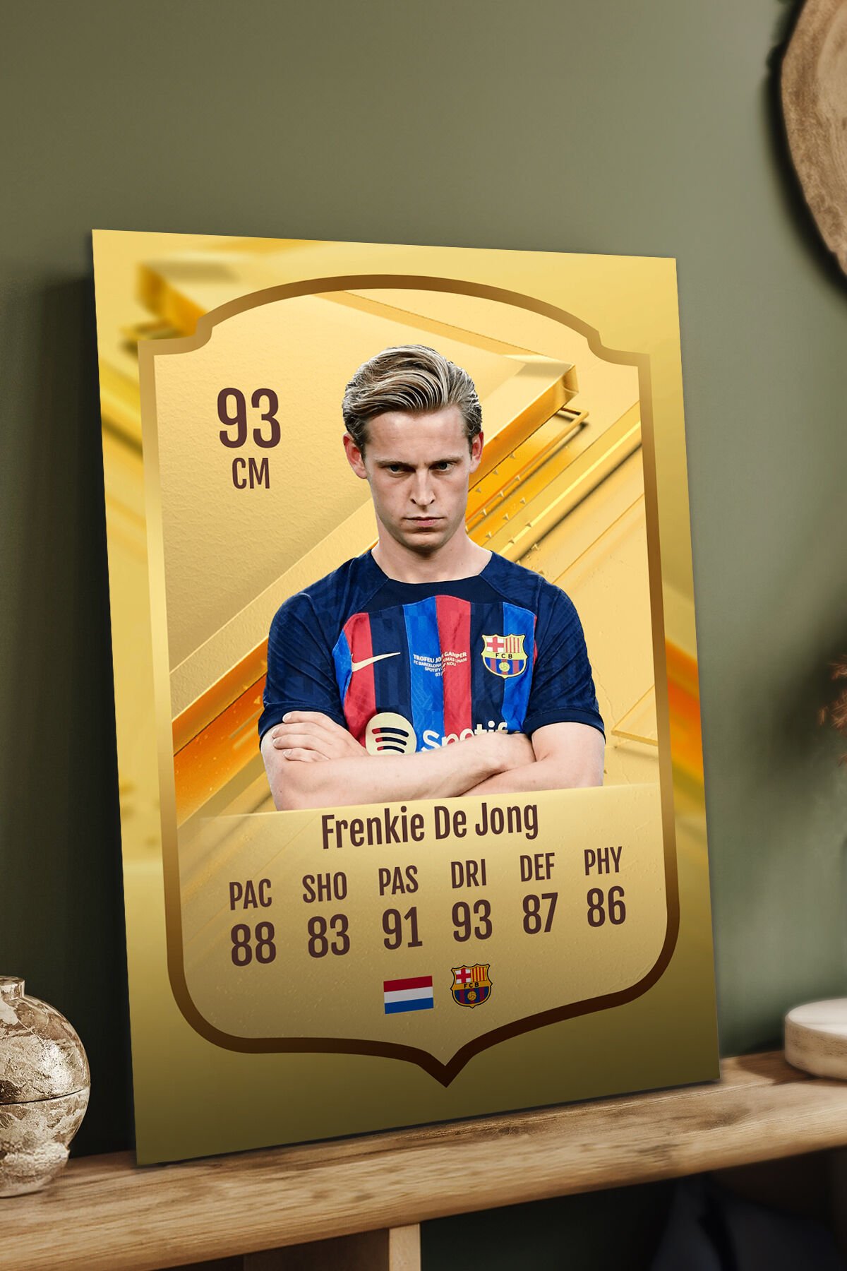 Futbolcu Fut Card mdf tablo serisi seti