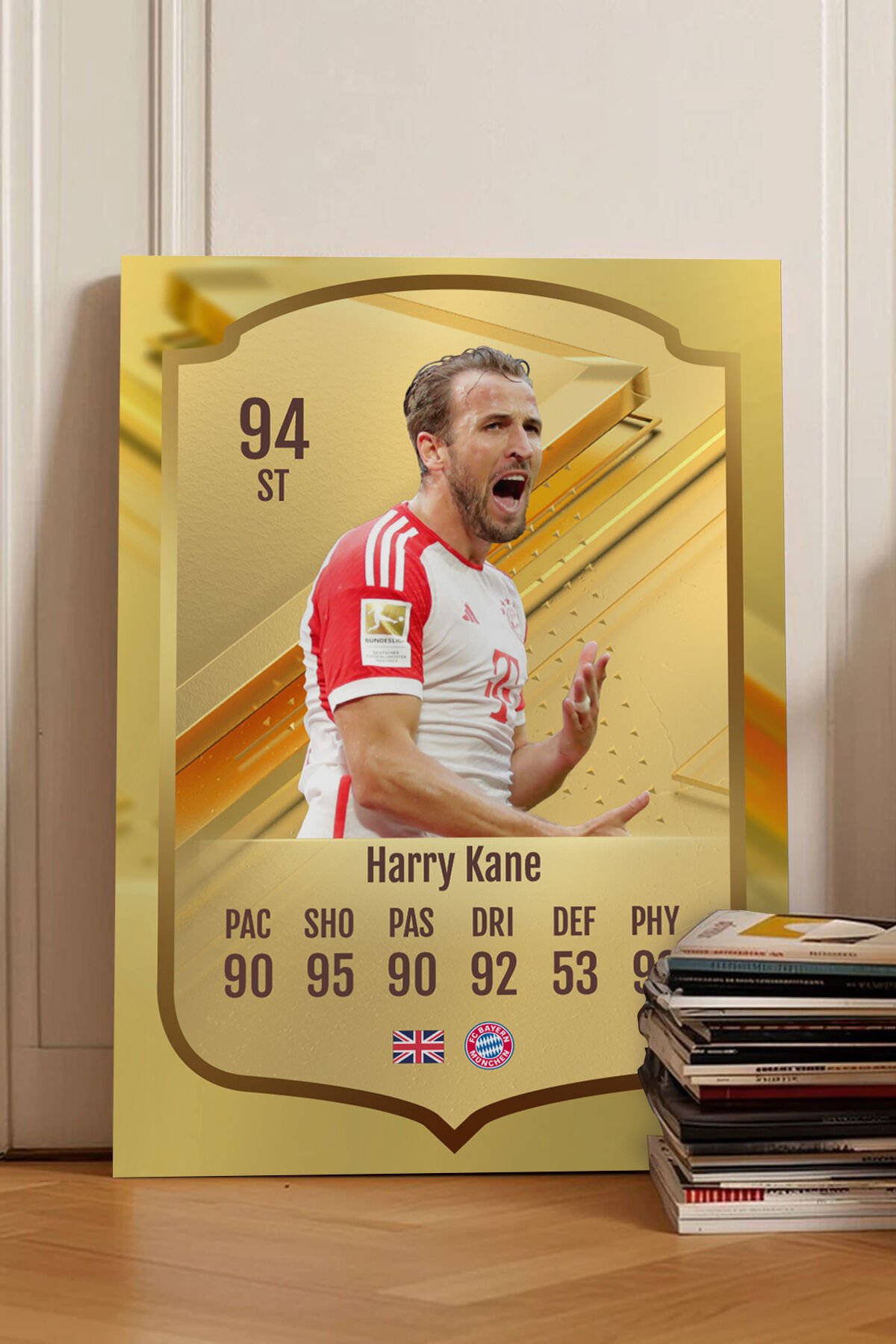 Futbolcu Fut Card mdf tablo serisi seti