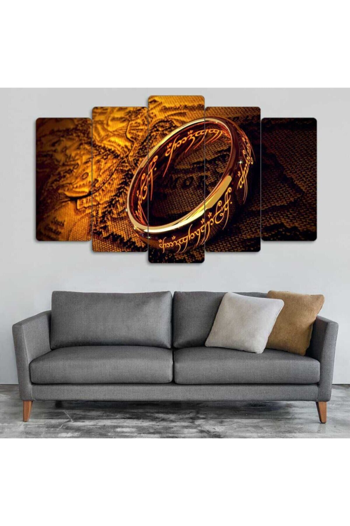 Yüzüklerin Efendisi - 5 Parçalı Tablo