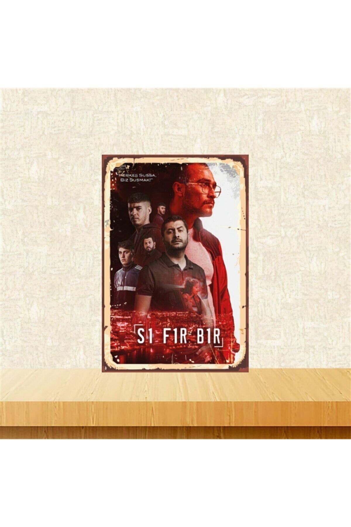 Sıfır Bir Oyuncuları 20-30 Cm Retro Ahşap Tablo Tkfx5122