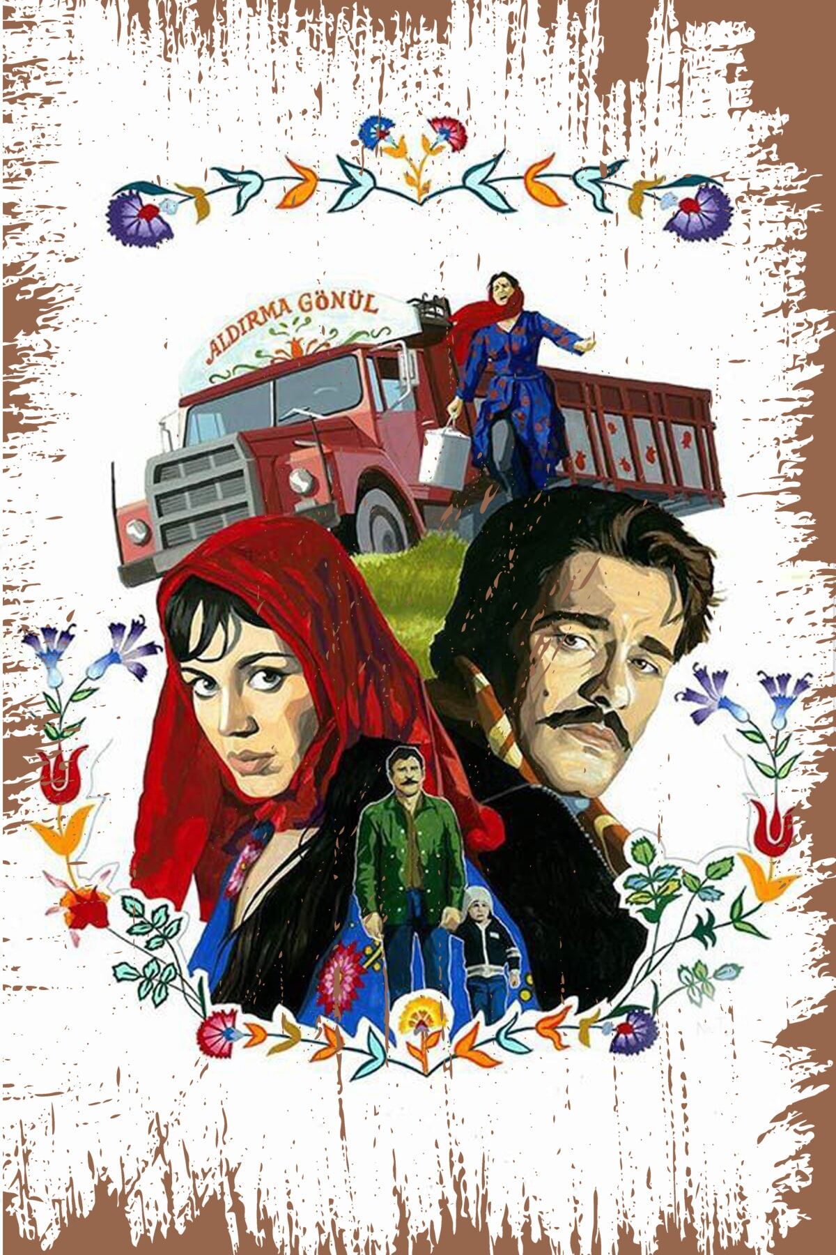 Retro Ahşap Duvar Posteri