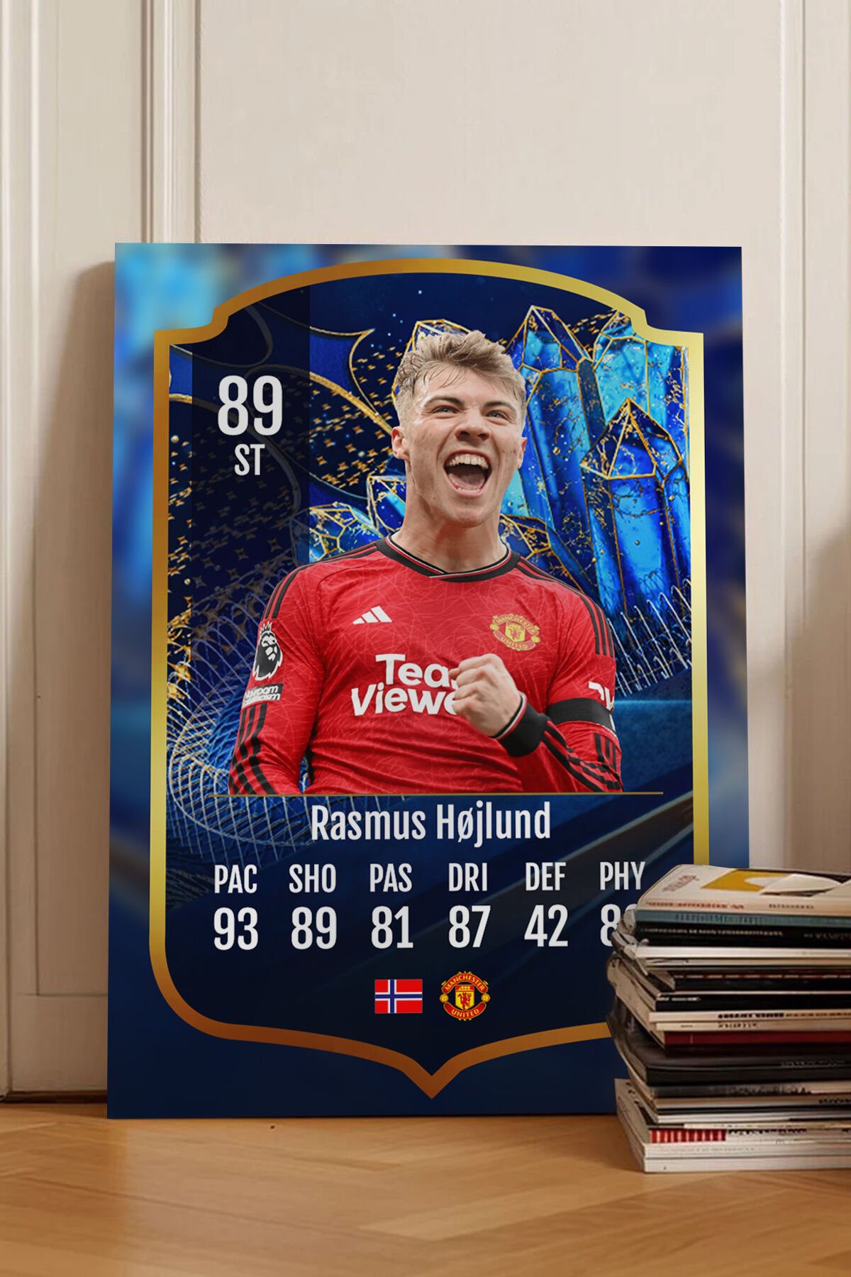 Futbolcu Fut Card mdf tablo serisi seti