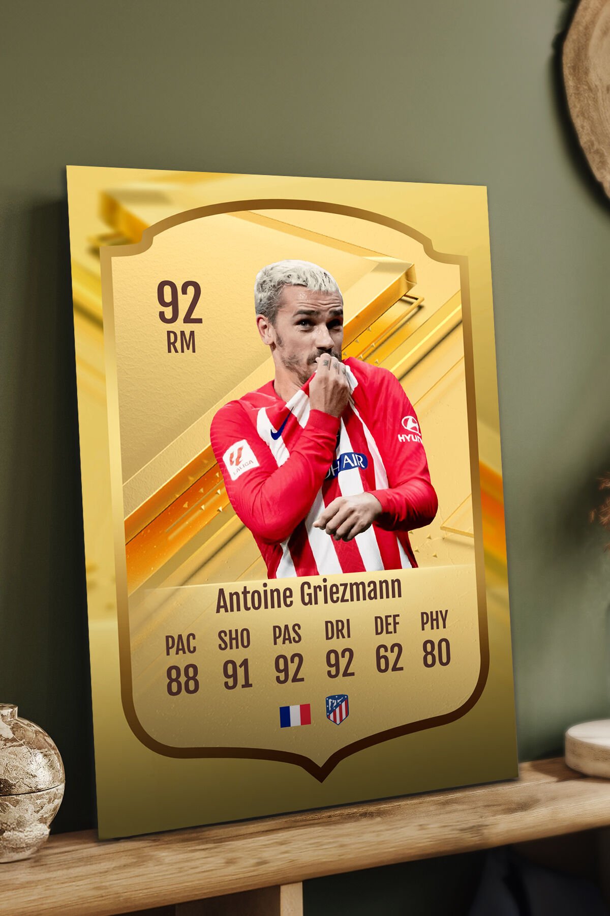 Futbolcu Fut Card mdf tablo serisi seti