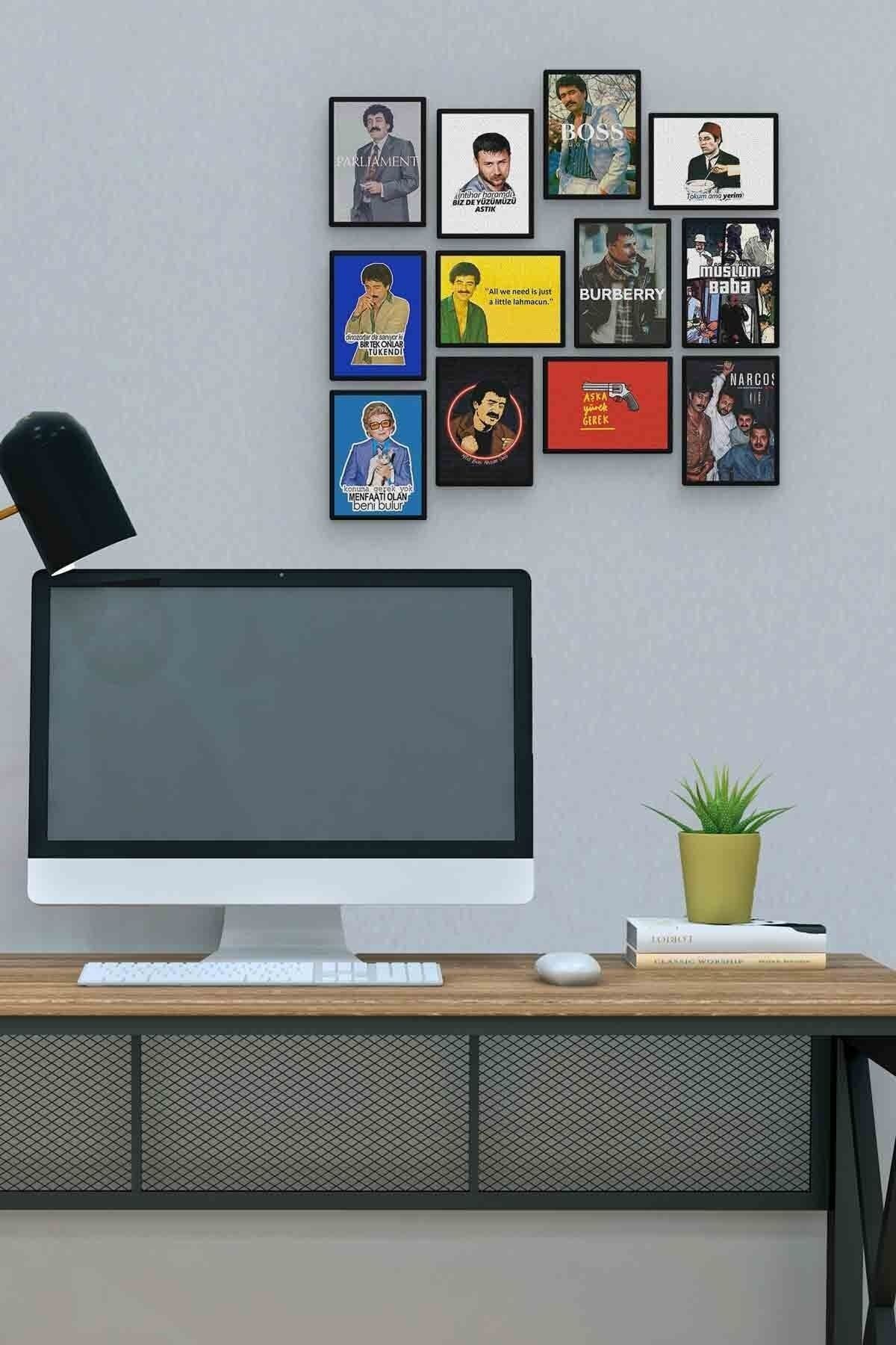 Arabesk 12 Parça Mdf (ahşap) Tablo Ofis Boyu