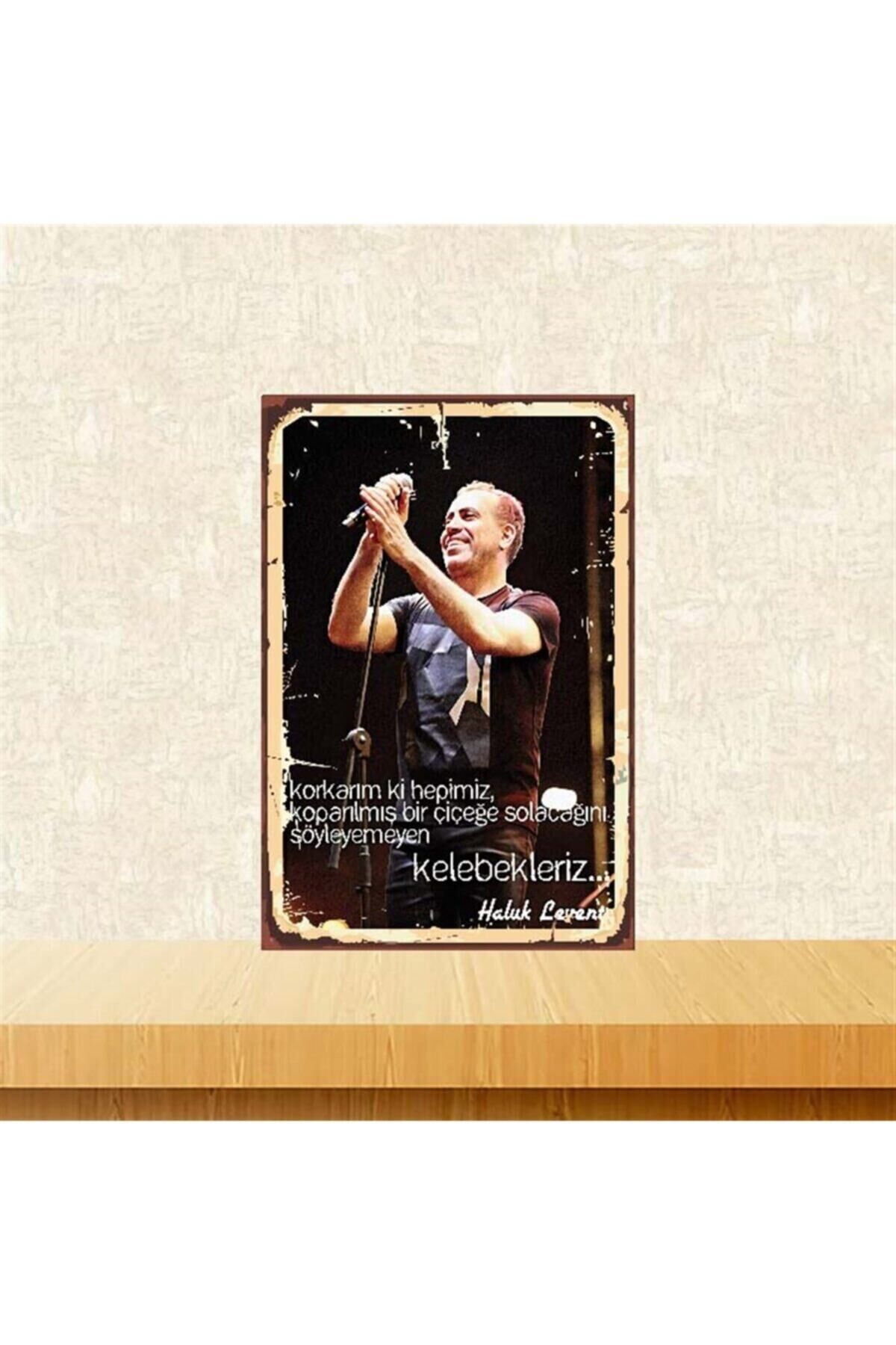 Haluk Levent Tasarımlı 20-30 Cm Retro Ahşap Poster