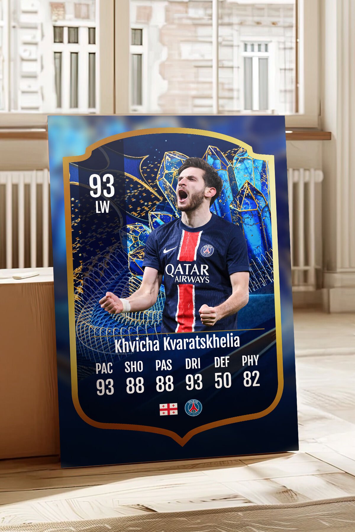 Futbolcu Fut Card mdf tablo serisi seti