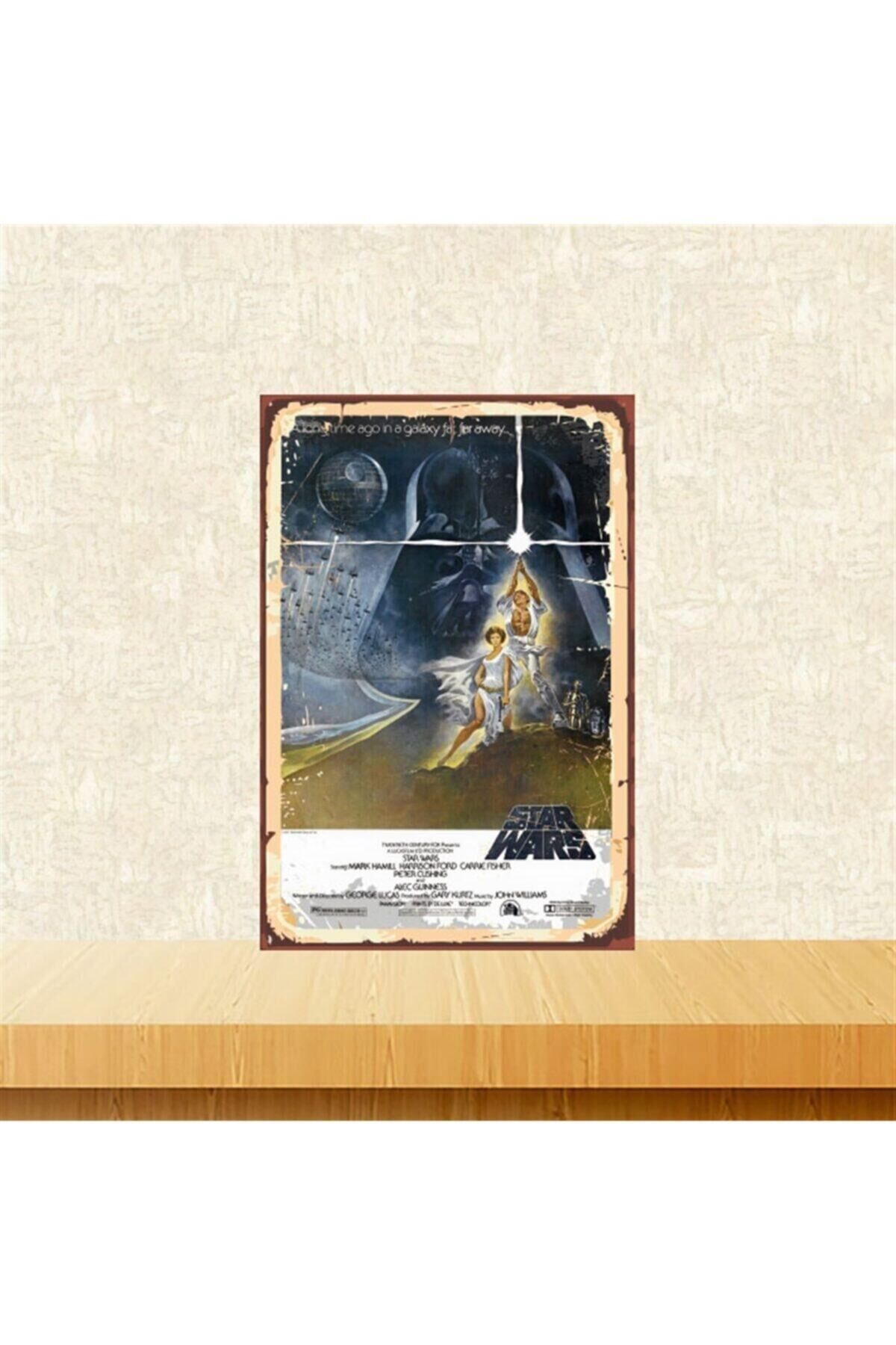 Star Wars 20-30 Cm Retro Ahşap Tablo Tkfx5237